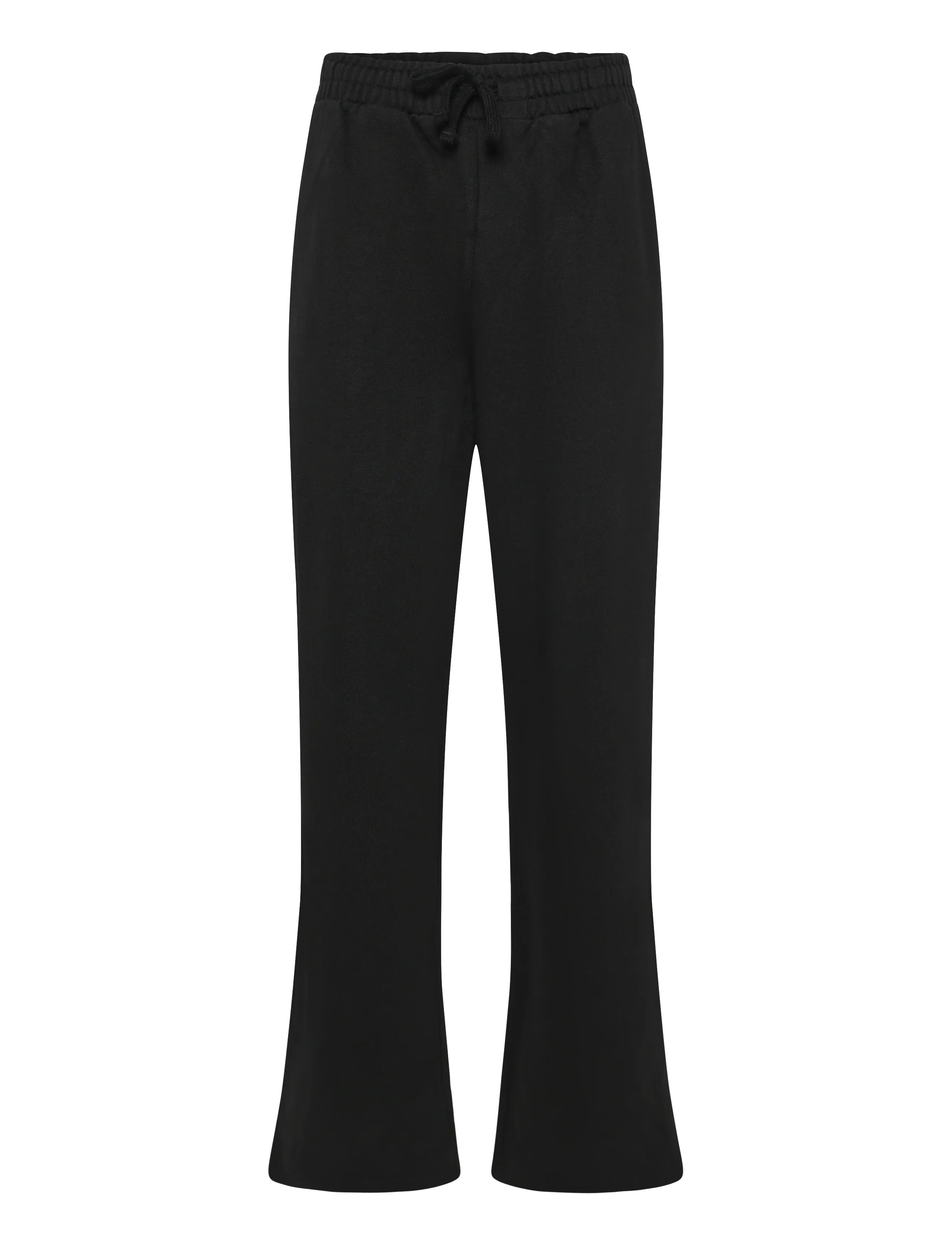 Organic Basics Weekend Straight Leg Joggers - Tøj - BLACK / black