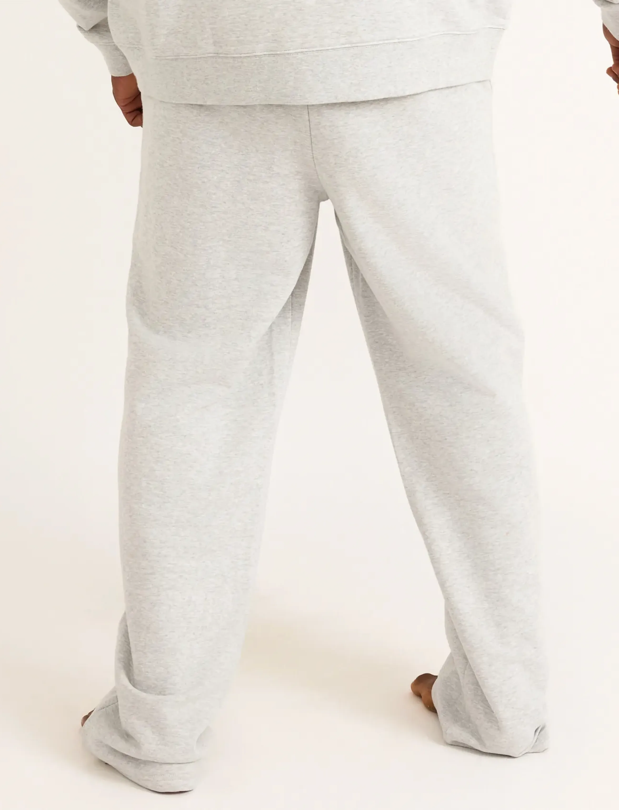 Organic Basics - Weekend Straight Leg Joggers - misty grey melange - 4