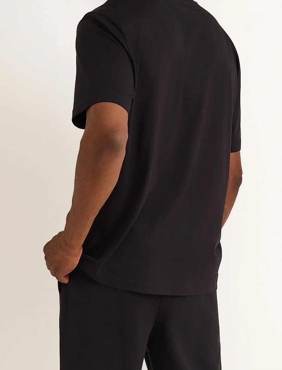 Organic Basics - True Heavy Boxy Fit Tee - kortärmade t-shirts - black - 4