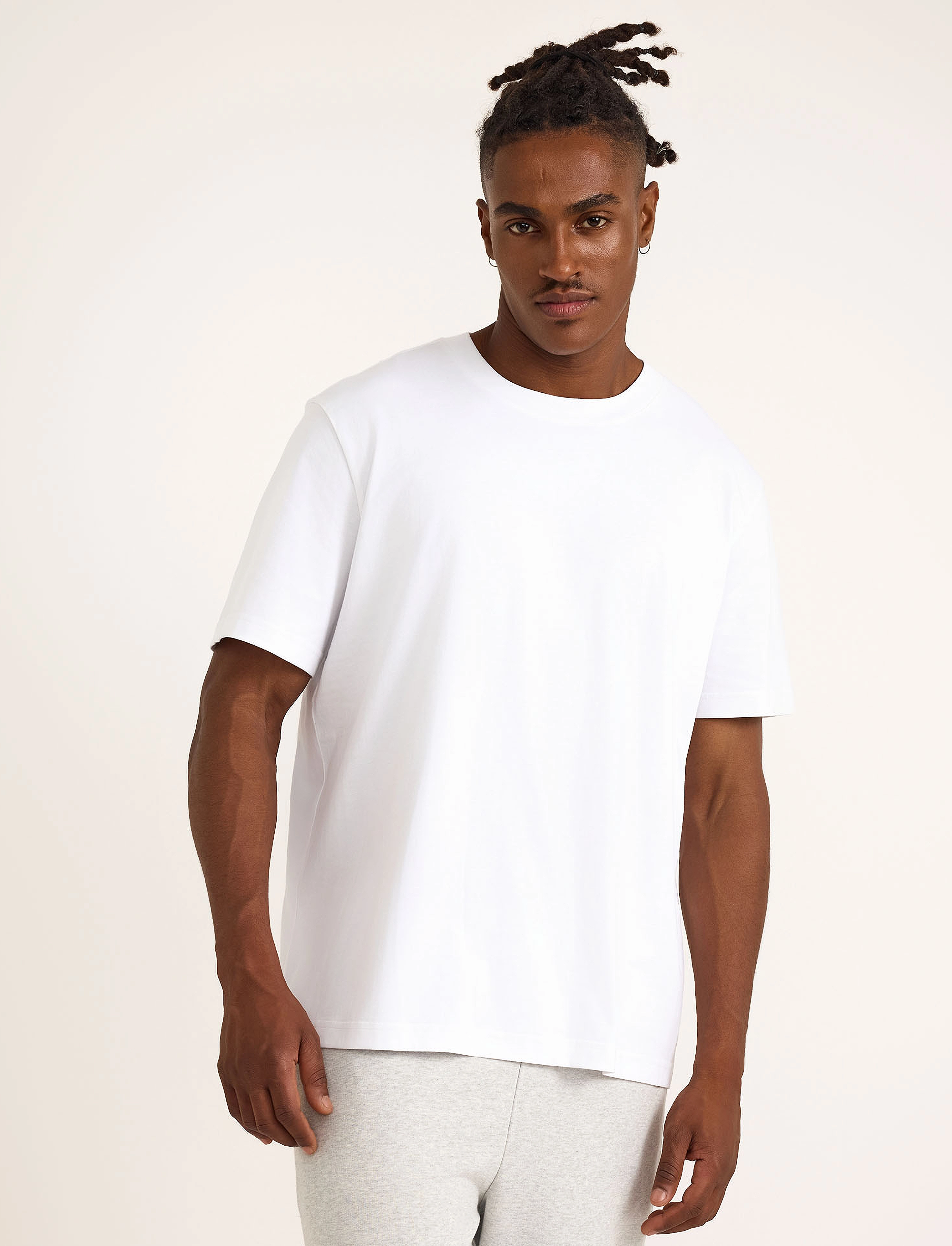 Organic Basics - True Heavy Boxy Fit Tee - kurzärmelig - white - 4
