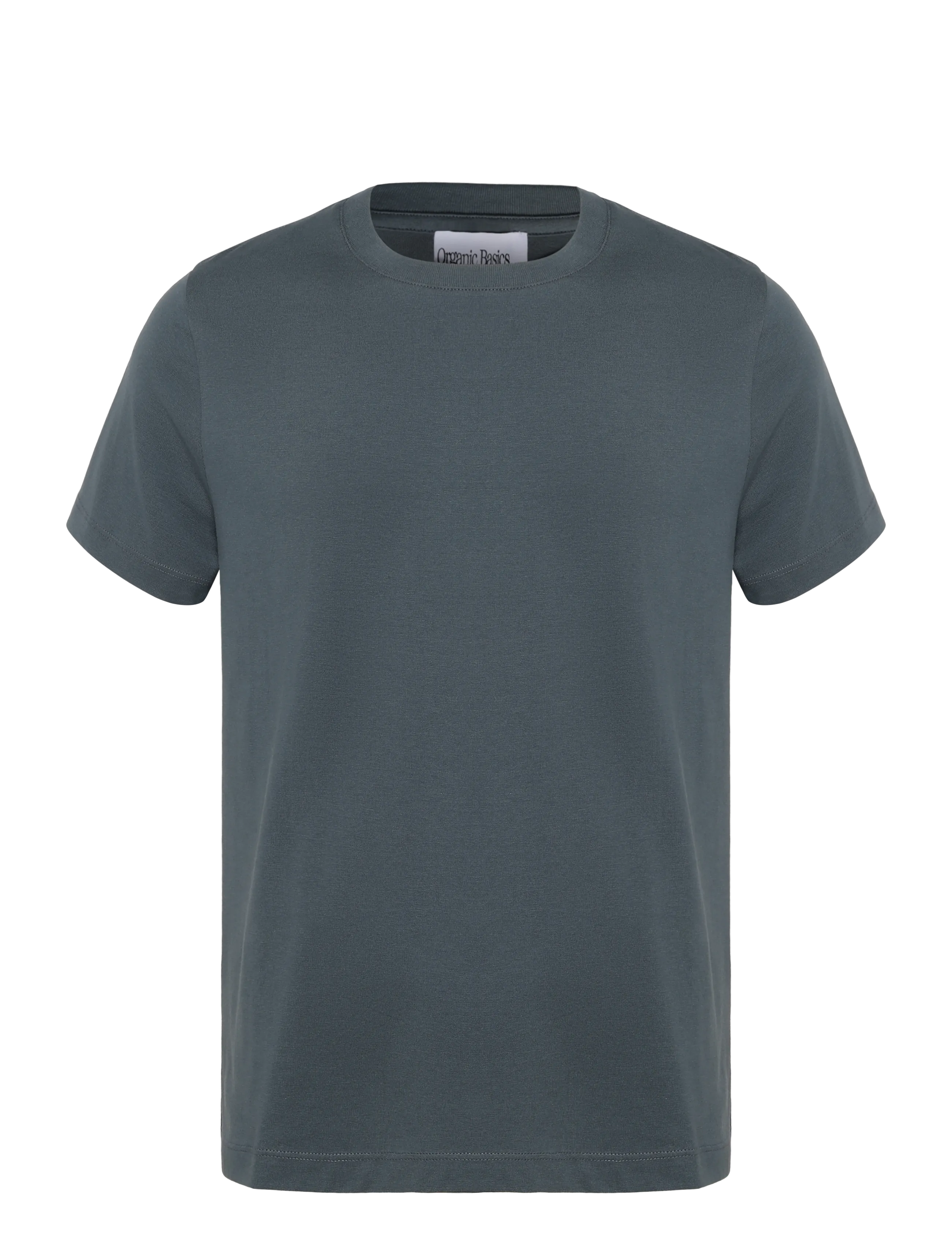 Organic Basics True Heavy Regular Fit Tee - Organic Basics - THUNDER / grey