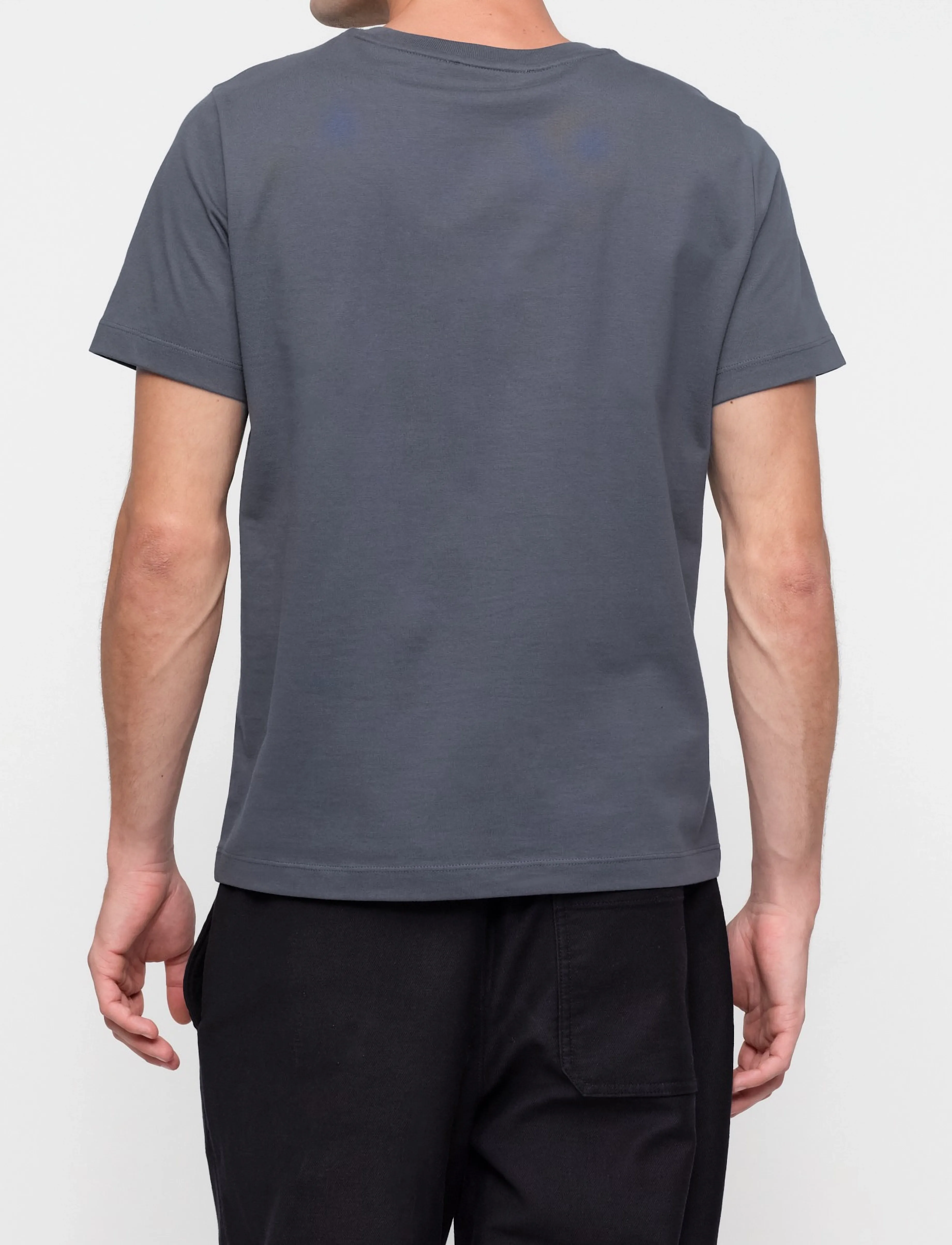 Organic Basics - True Heavy Regular Fit Tee - thunder - 5