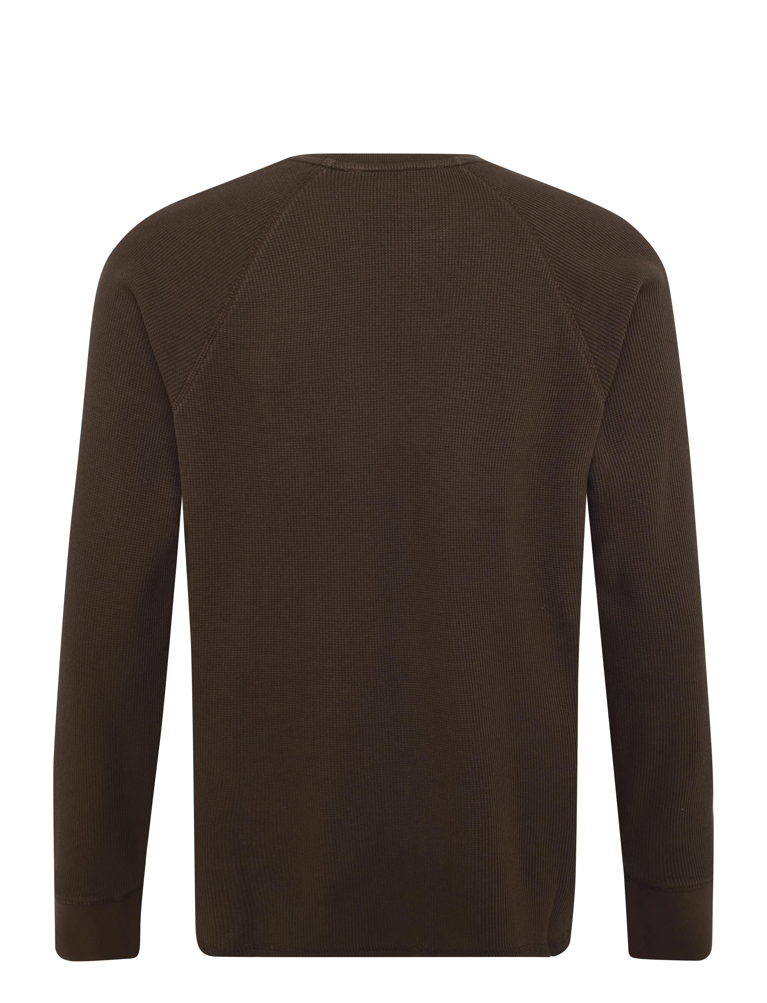 Organic Basics - Waffle Raglan Long Sleeve - pyjama tops - truffle - 1