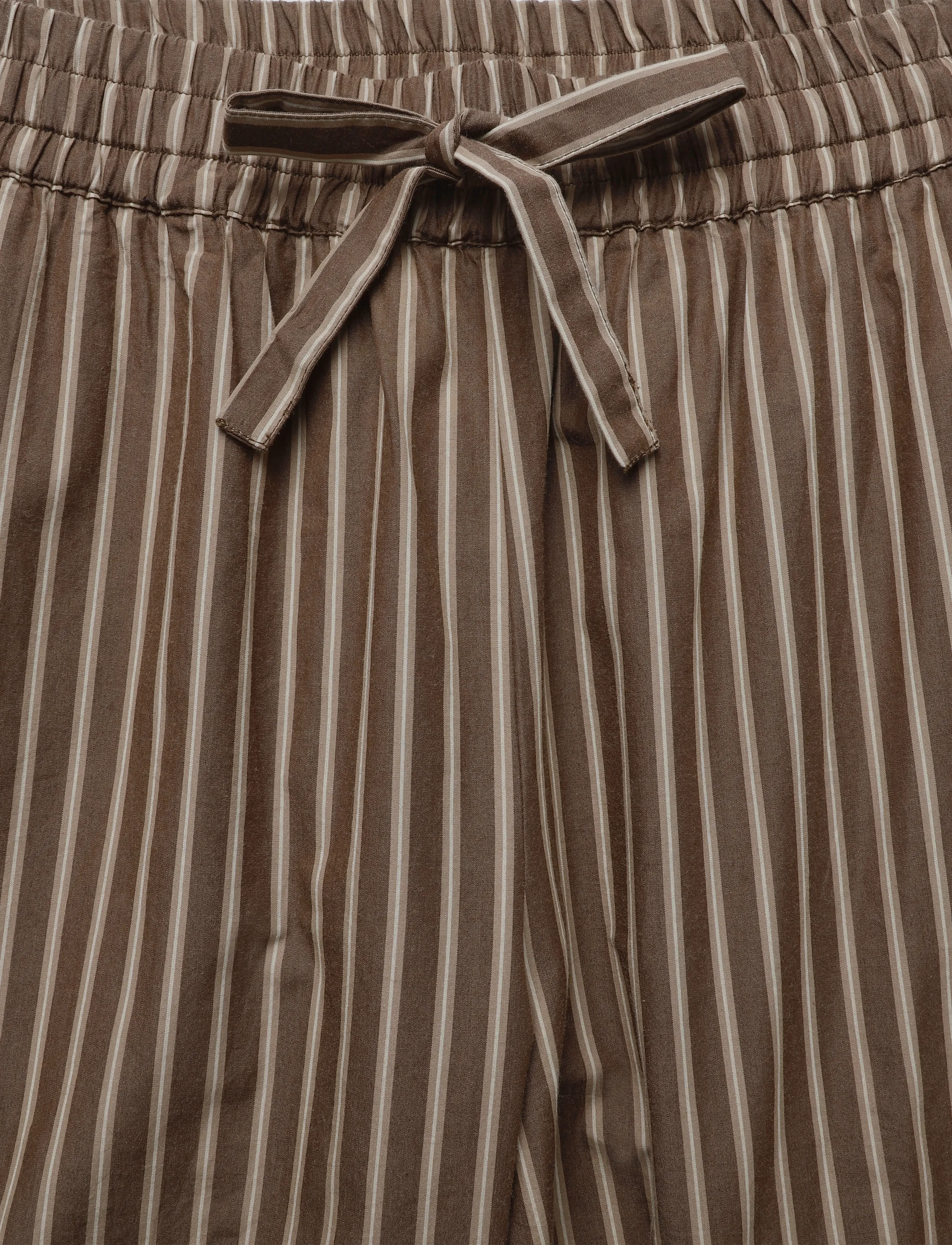 Organic Basics - Core Sleep Poplin Pants 2.0 - pidžaamapüksid - truffle stripe - 5