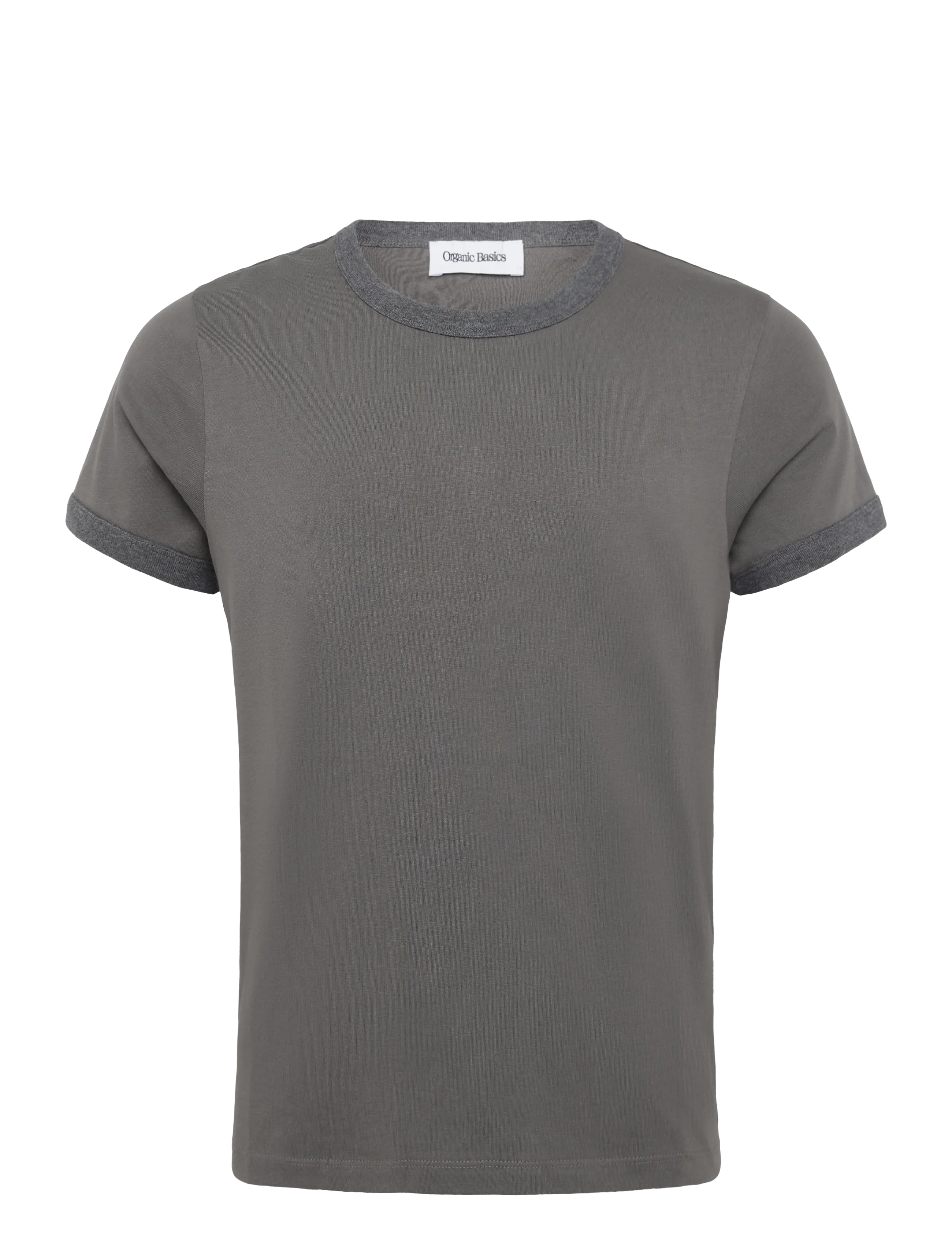 Organic Basics True Heavy Ringer Tee - Kleidung - PAVEMENT / grey