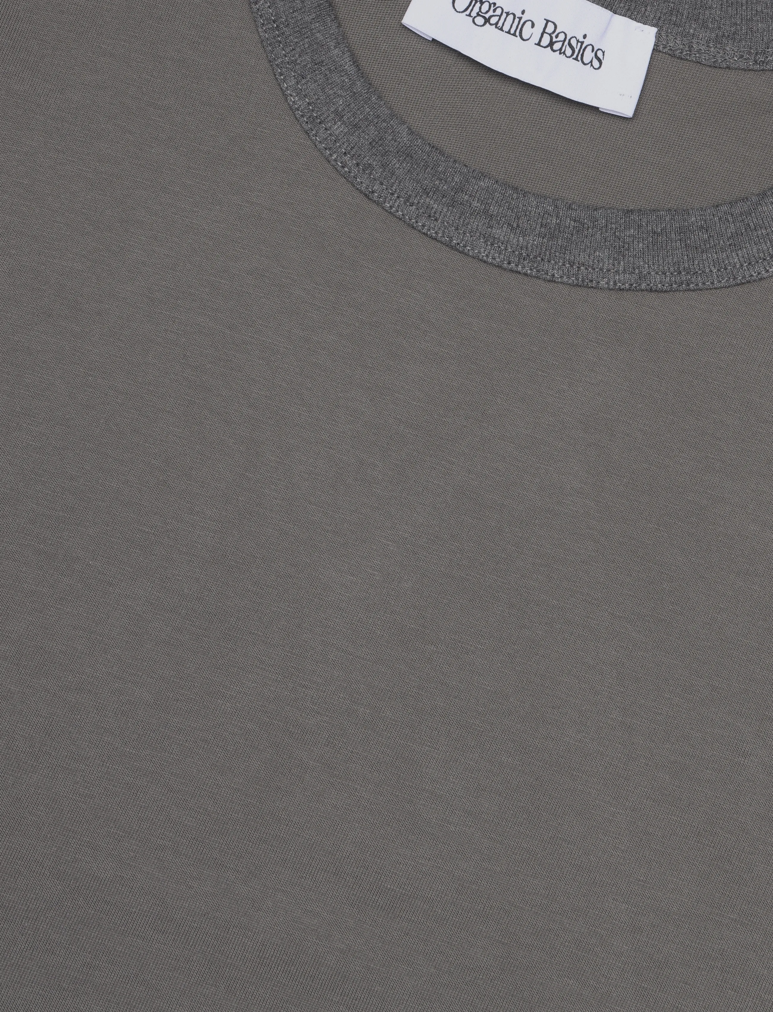 Organic Basics - True Heavy Ringer Tee - pavement - 2