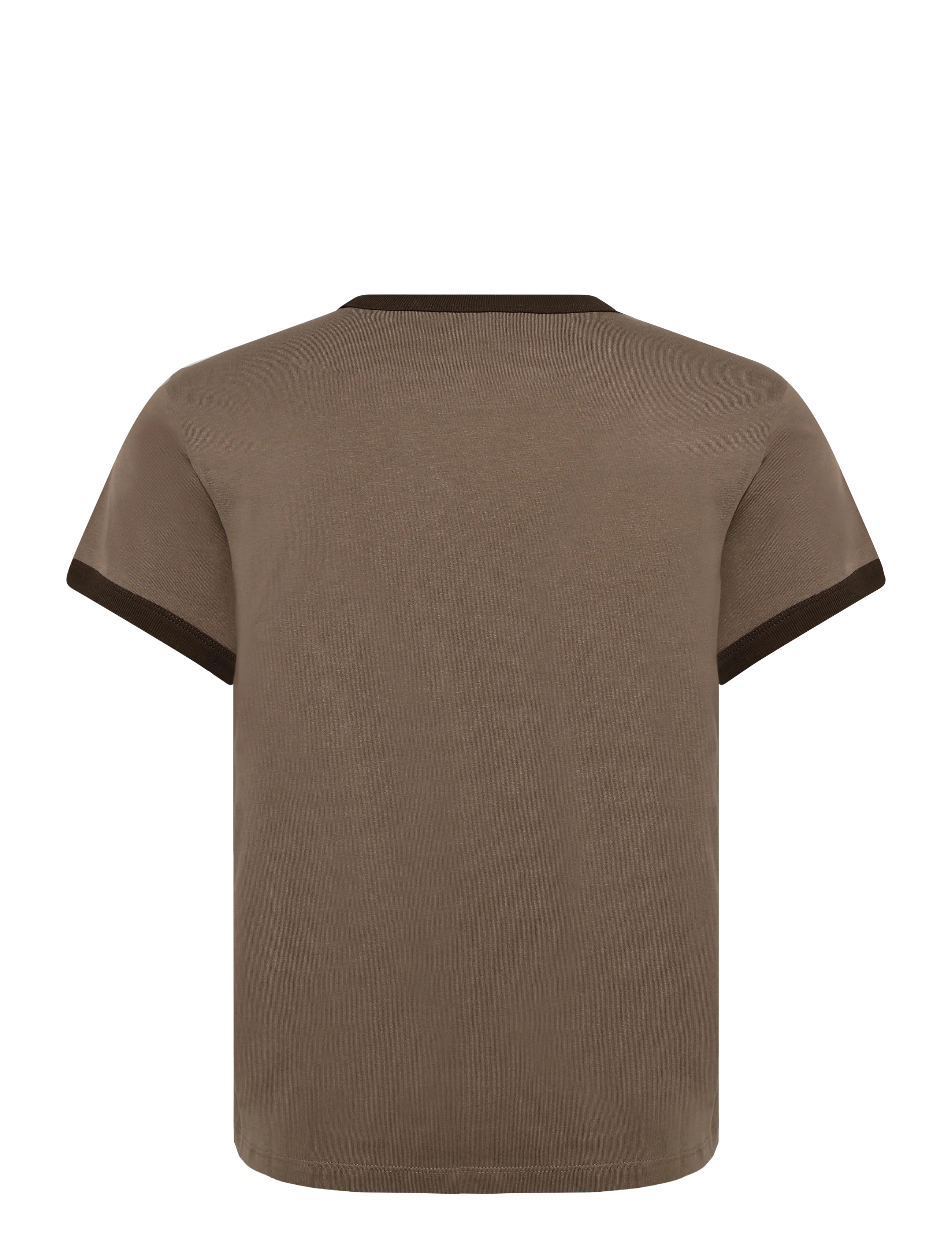 Organic Basics - True Heavy Ringer Tee - kortärmade t-shirts - shadow - 2