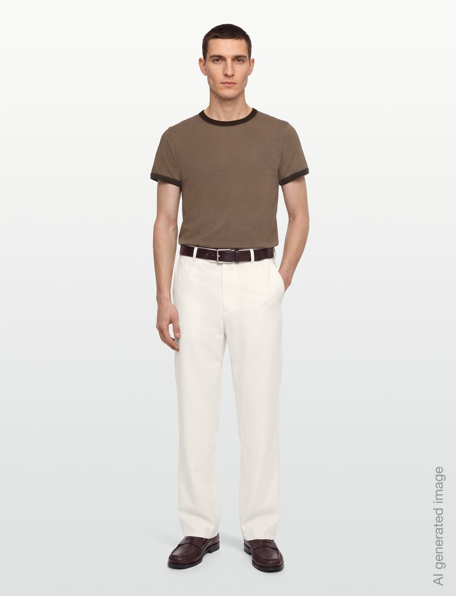 Organic Basics - True Heavy Ringer Tee - kortärmade t-shirts - shadow - 0