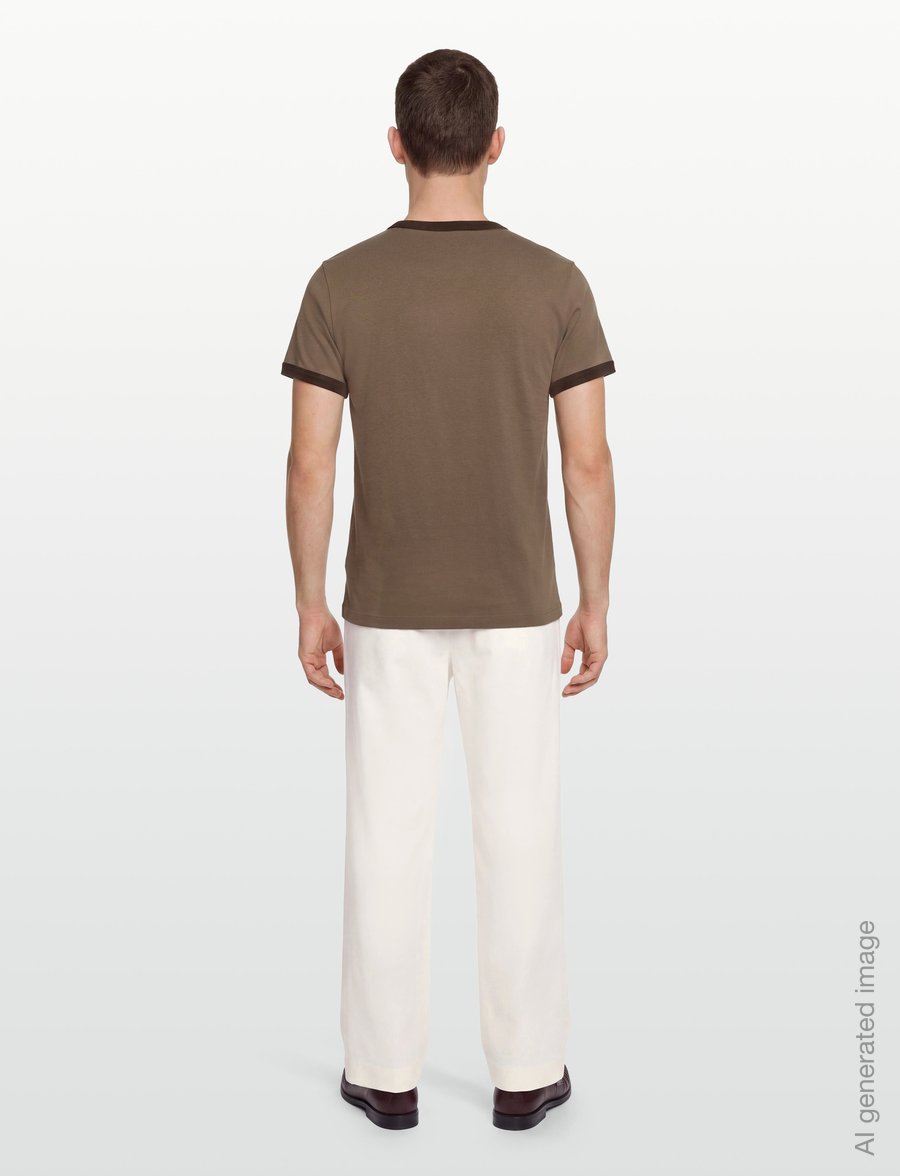 Organic Basics - True Heavy Ringer Tee - kortärmade t-shirts - shadow - 4