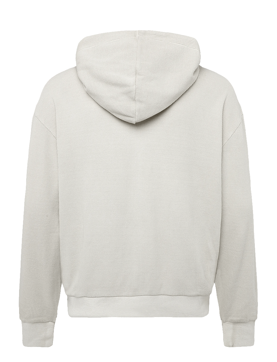 Organic Basics - Waffle Zip Hoodie - kapuzenpullover - moon river - 2