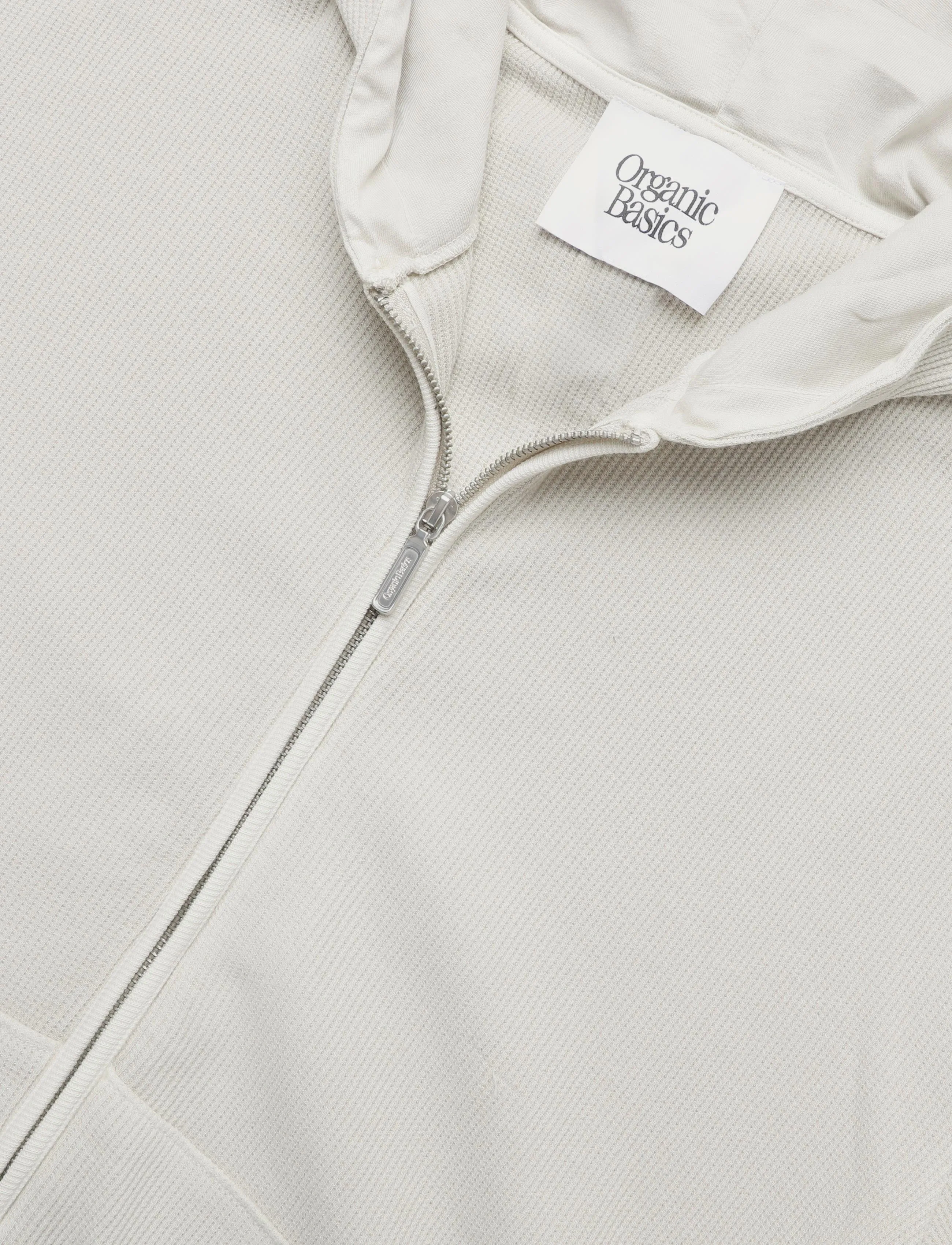 Organic Basics - Waffle Zip Hoodie - kapuzenpullover - moon river - 5