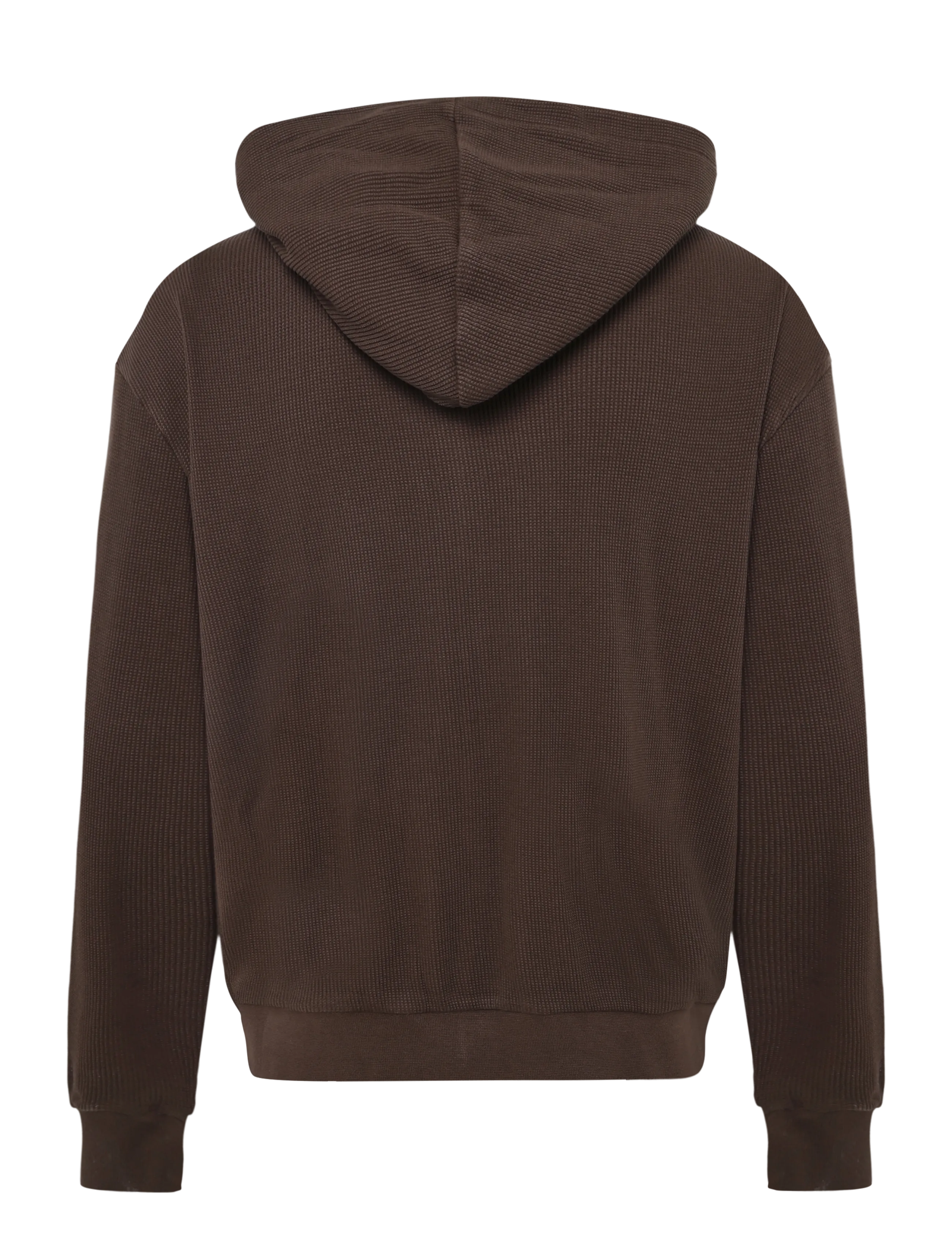 Organic Basics - Waffle Zip Hoodie - hoodies - truffle - 2
