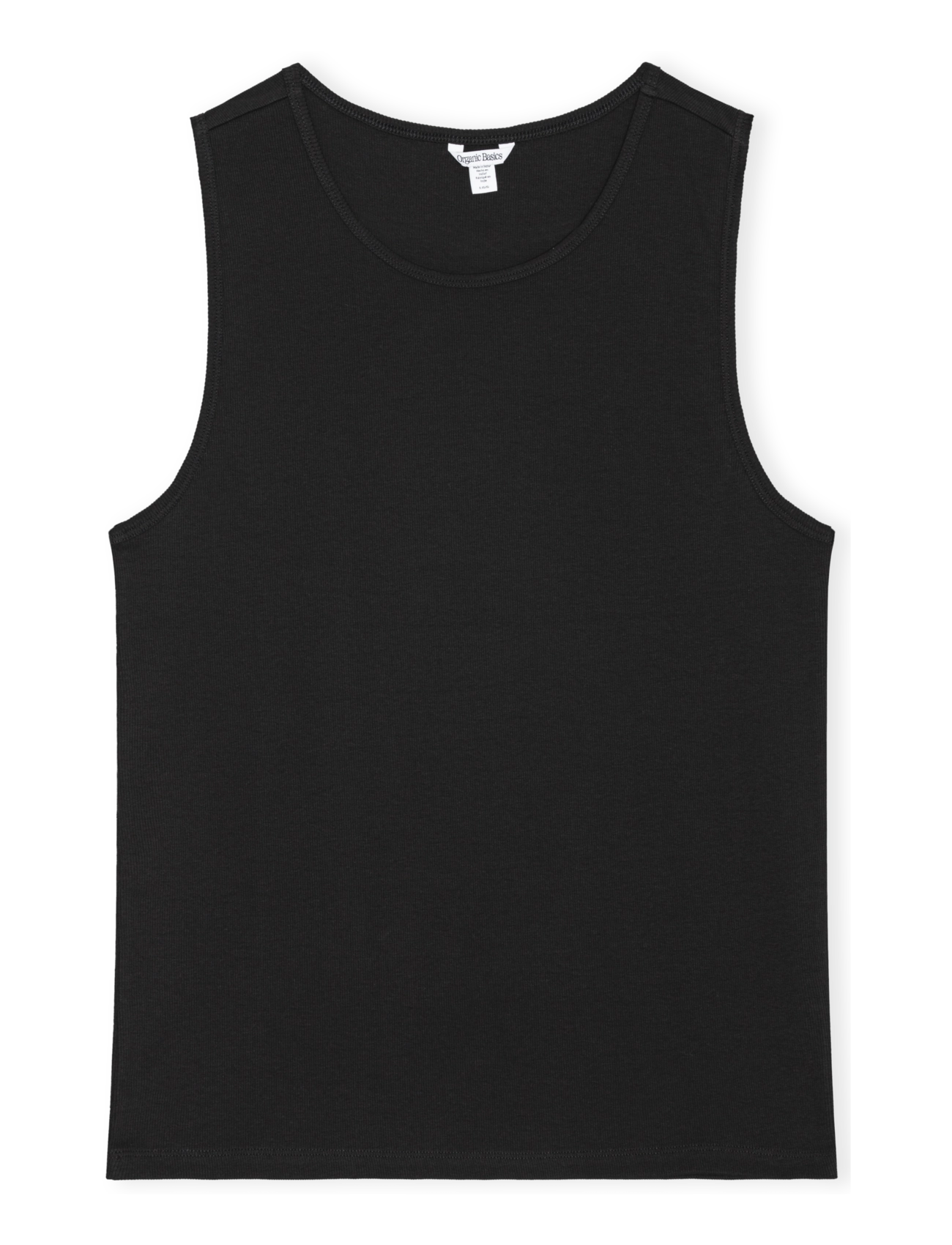 Organic Basics Core Rib Tank 2-Pack - Uus - BLACK / black