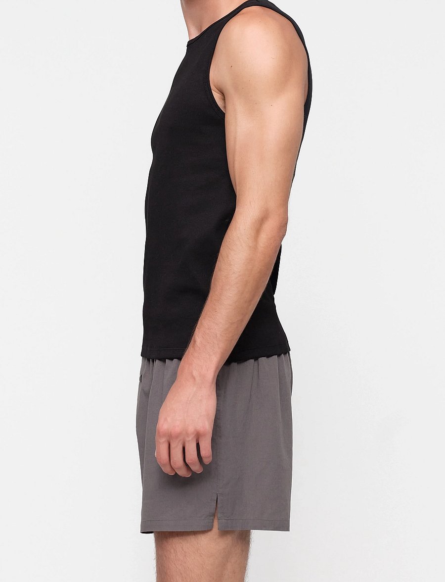 Organic Basics - Core Rib Tank 2-Pack - pidžaamasärgid - black - 3