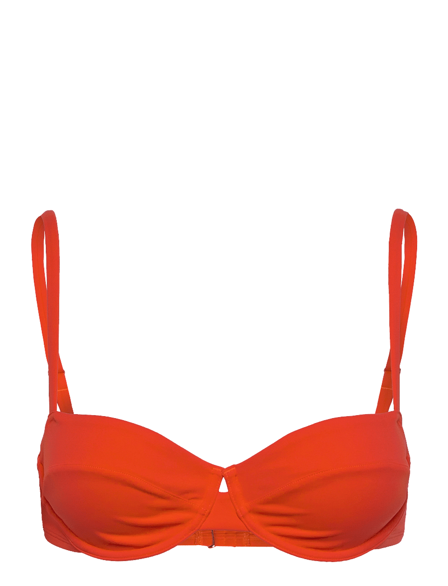 Organic Basics - Swim Underwire Bikini Top - bikinitoppar - blood orange - 1