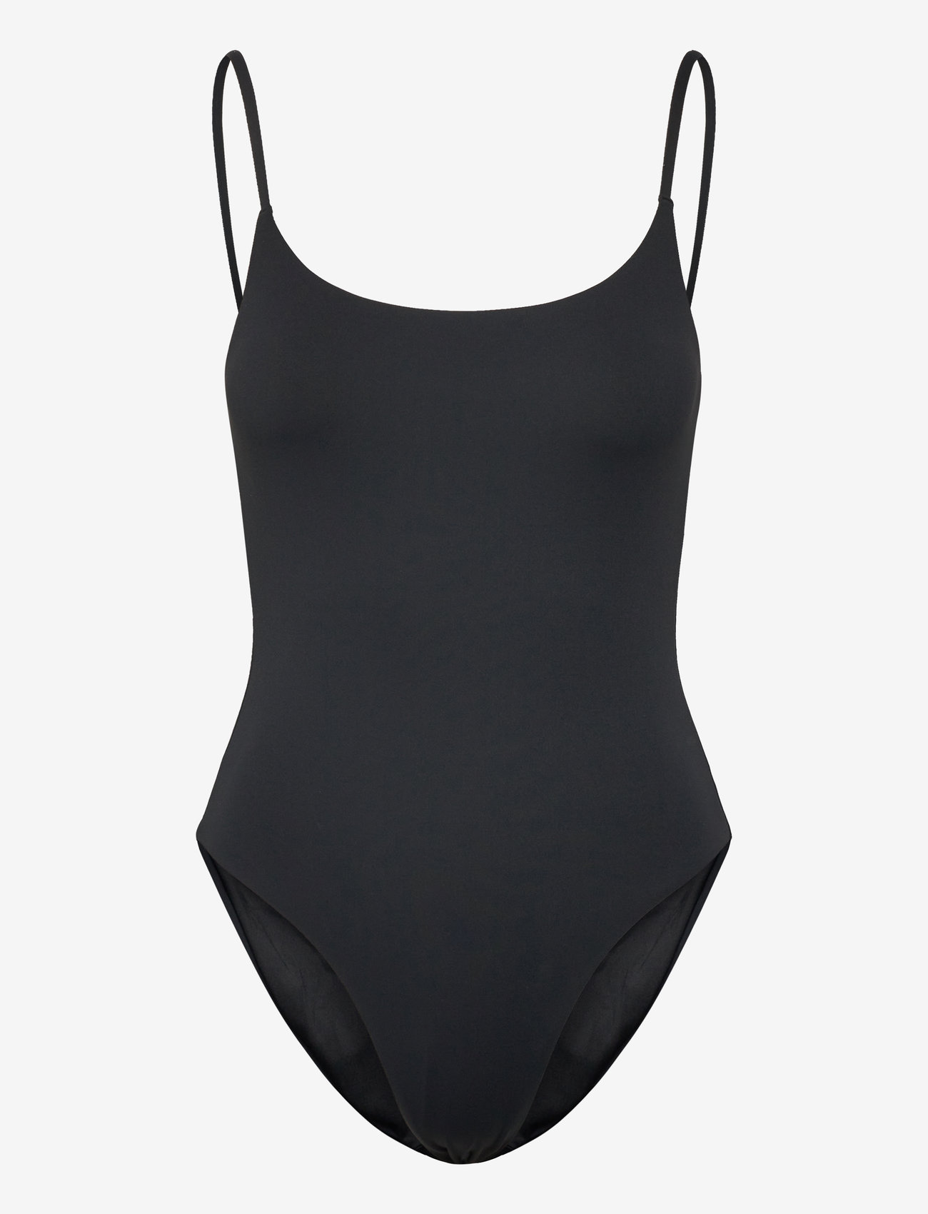 Organic Basics - Swim Open Back One-Piece - badeanzüge - black - 0