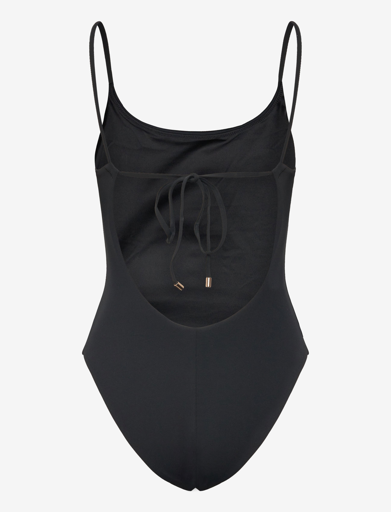 Organic Basics - Swim Open Back One-Piece - badeanzüge - black - 1