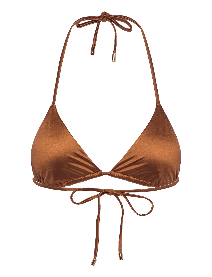 Organic Basics - Solar Swim Triangle Bikini Top - bikinitoppar - shimmer coast - 1