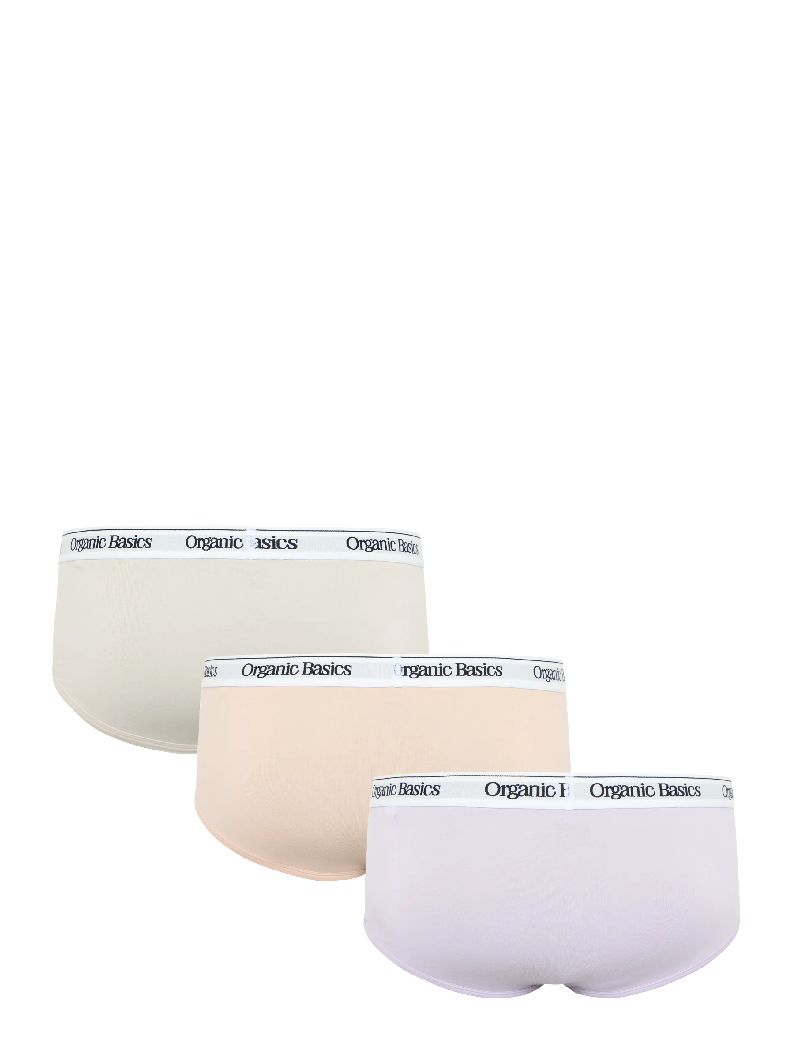 Organic Basics - Easy Briefs 3-Pack - herren slips - soft lilac / himalayan salt / sandstone - 1