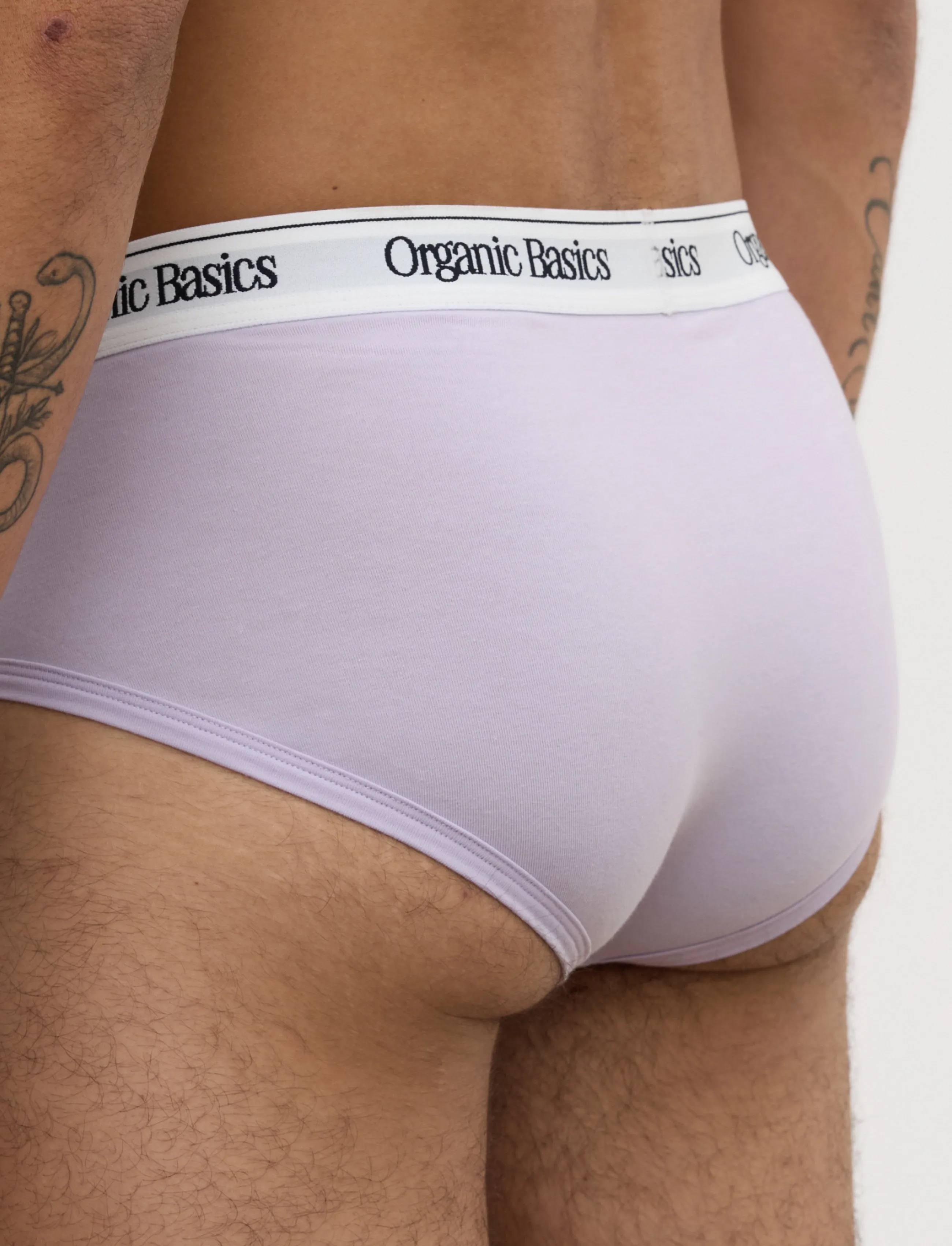 Organic Basics - Easy Briefs 3-Pack - herren slips - soft lilac / himalayan salt / sandstone - 2