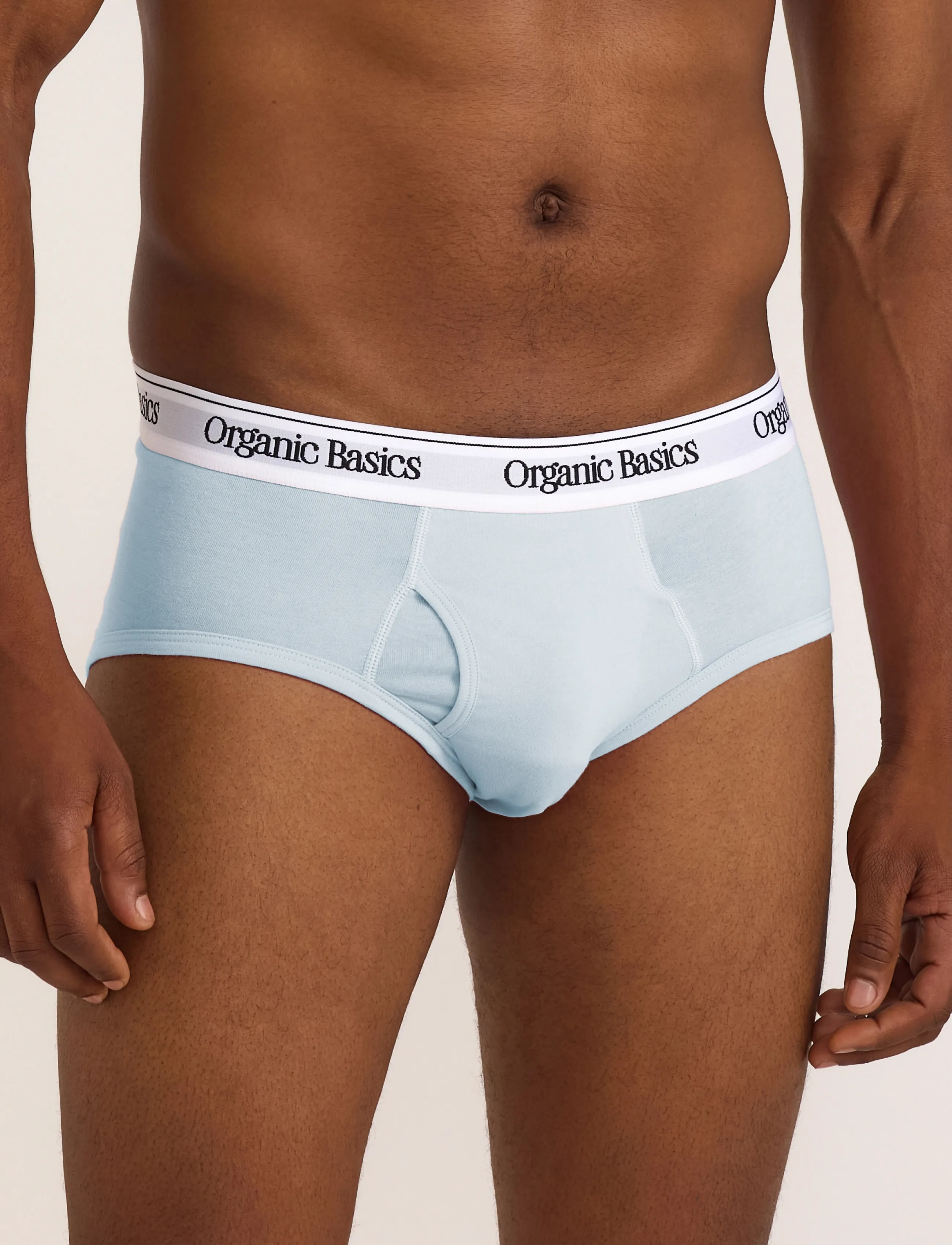 Organic Basics - Easy Briefs 3-Pack - herren slips - light blue / white / soft pink - 3