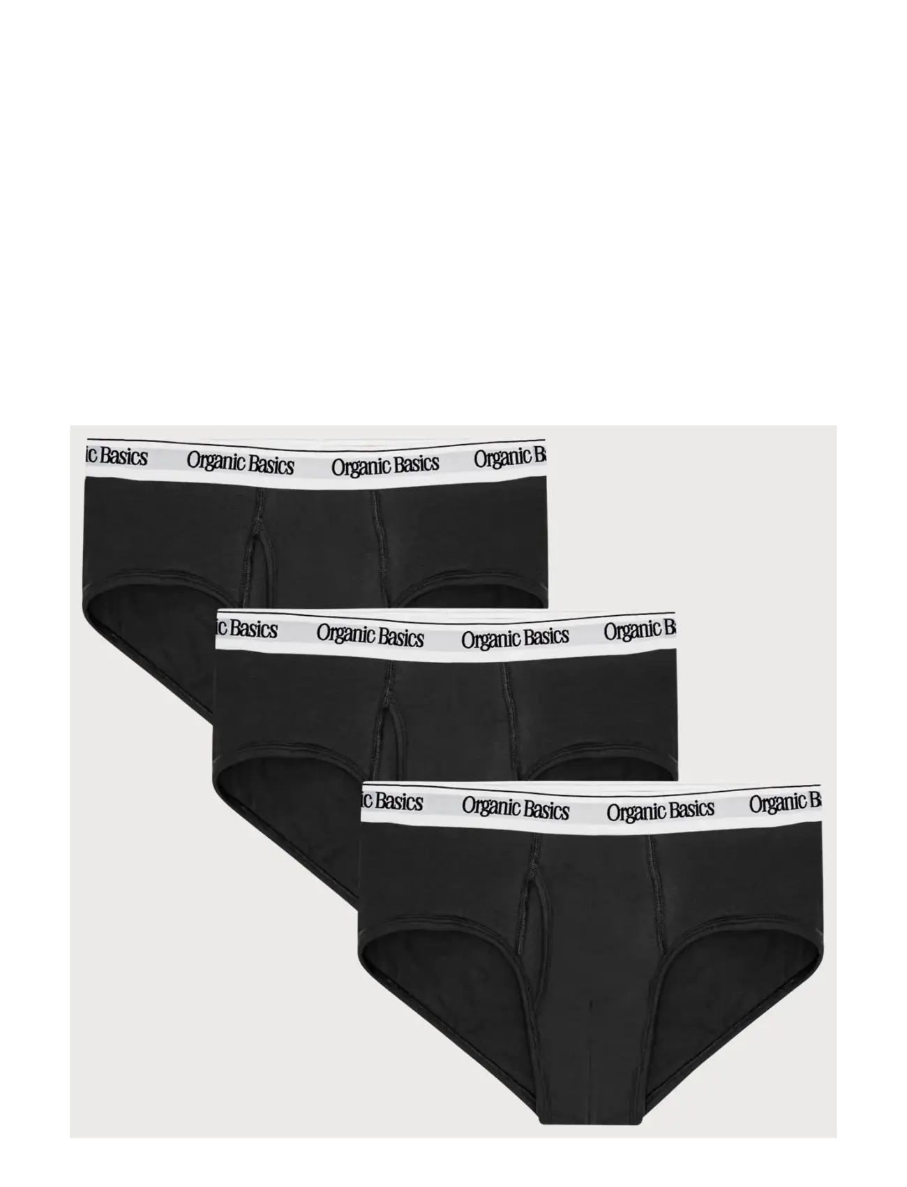 Organic Basics Easy Briefs 3-Pack - Organic Basics Men - BLACK / black