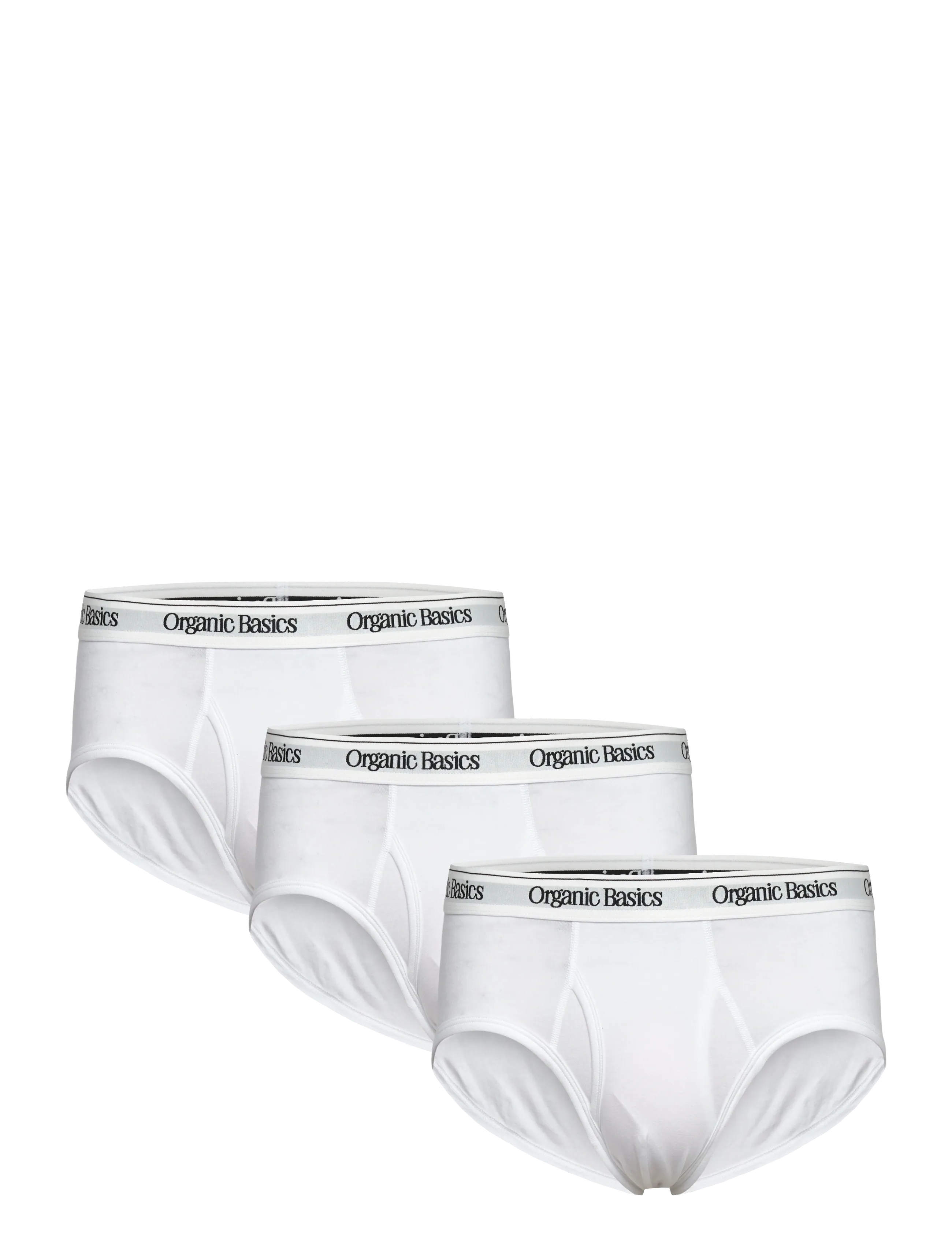 Organic Basics Easy Briefs 3-Pack - Underkläder - WHITE / white