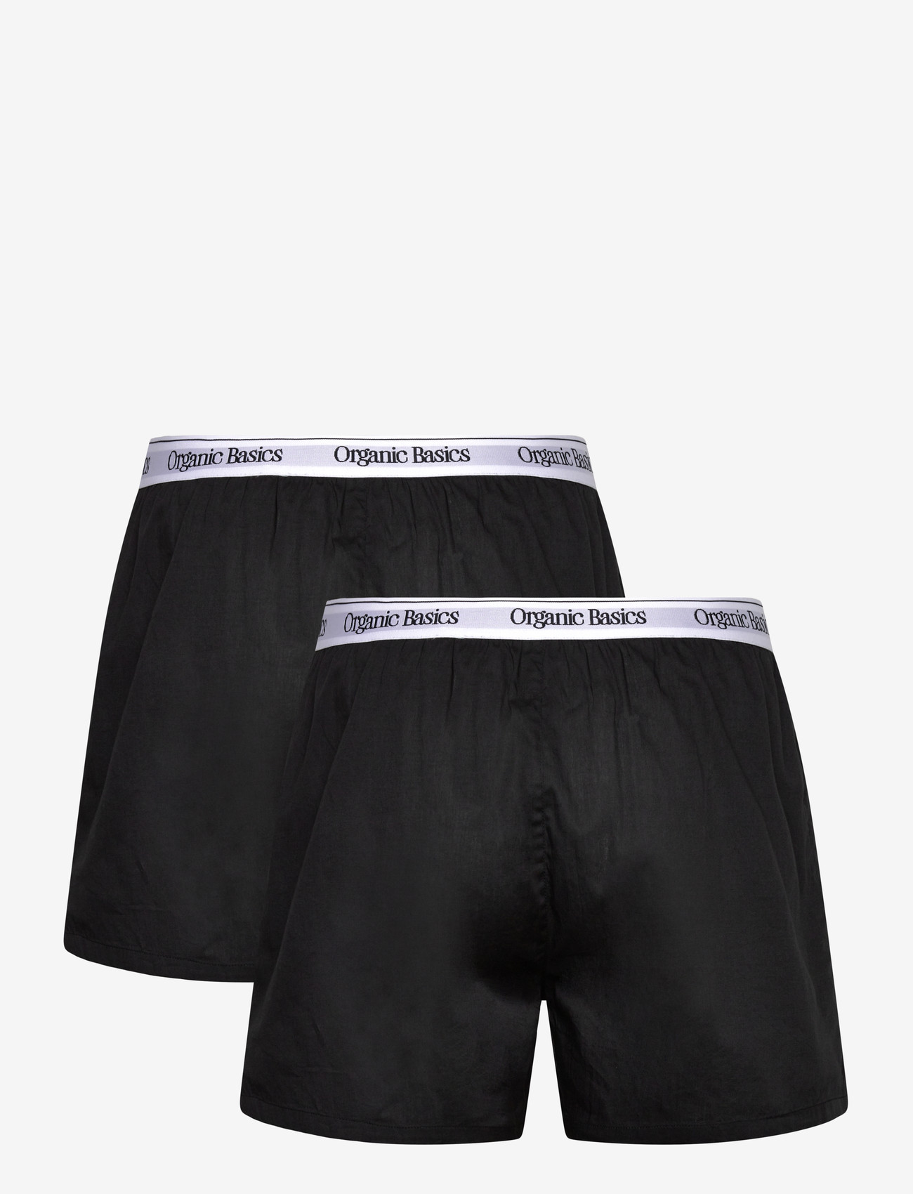 Organic Basics - Easy Boxer Shorts 2-Pack - laveste priser - black - 1