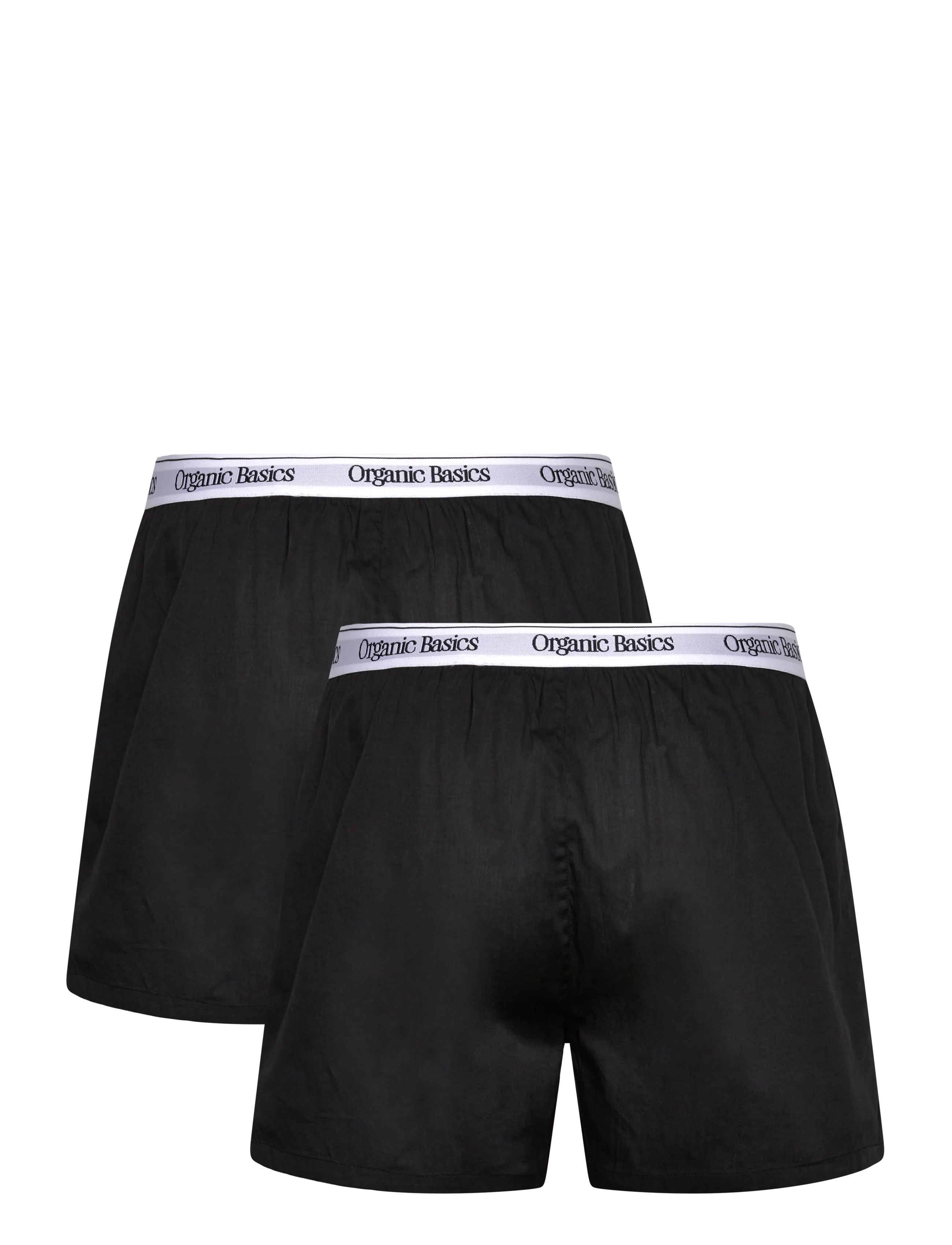 Organic Basics - Easy Boxer Shorts 2-Pack - laveste priser - black - 1