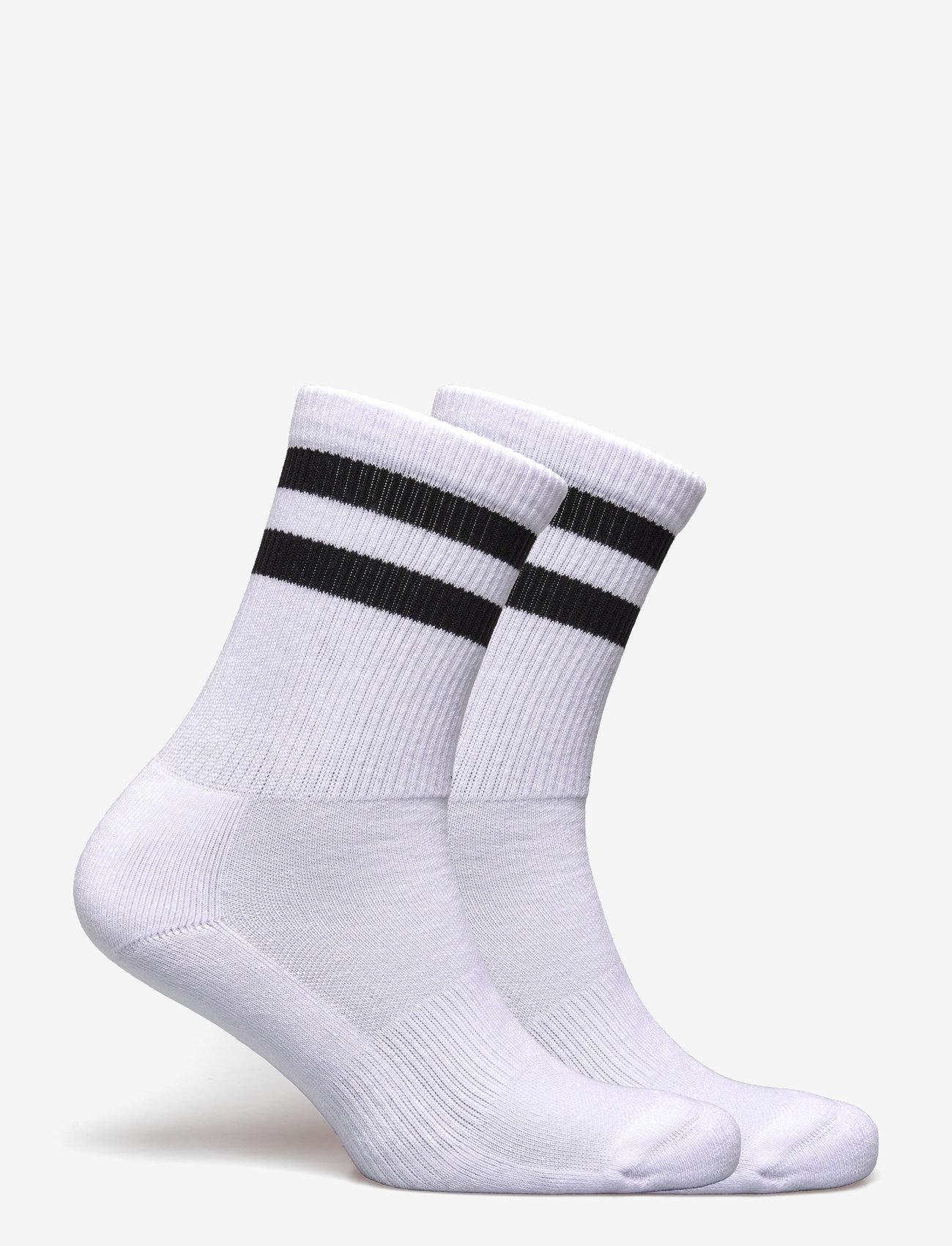 Organic Basics - Core Stripe Crew Socks 2-pack - madalaimad hinnad - white / black - 3