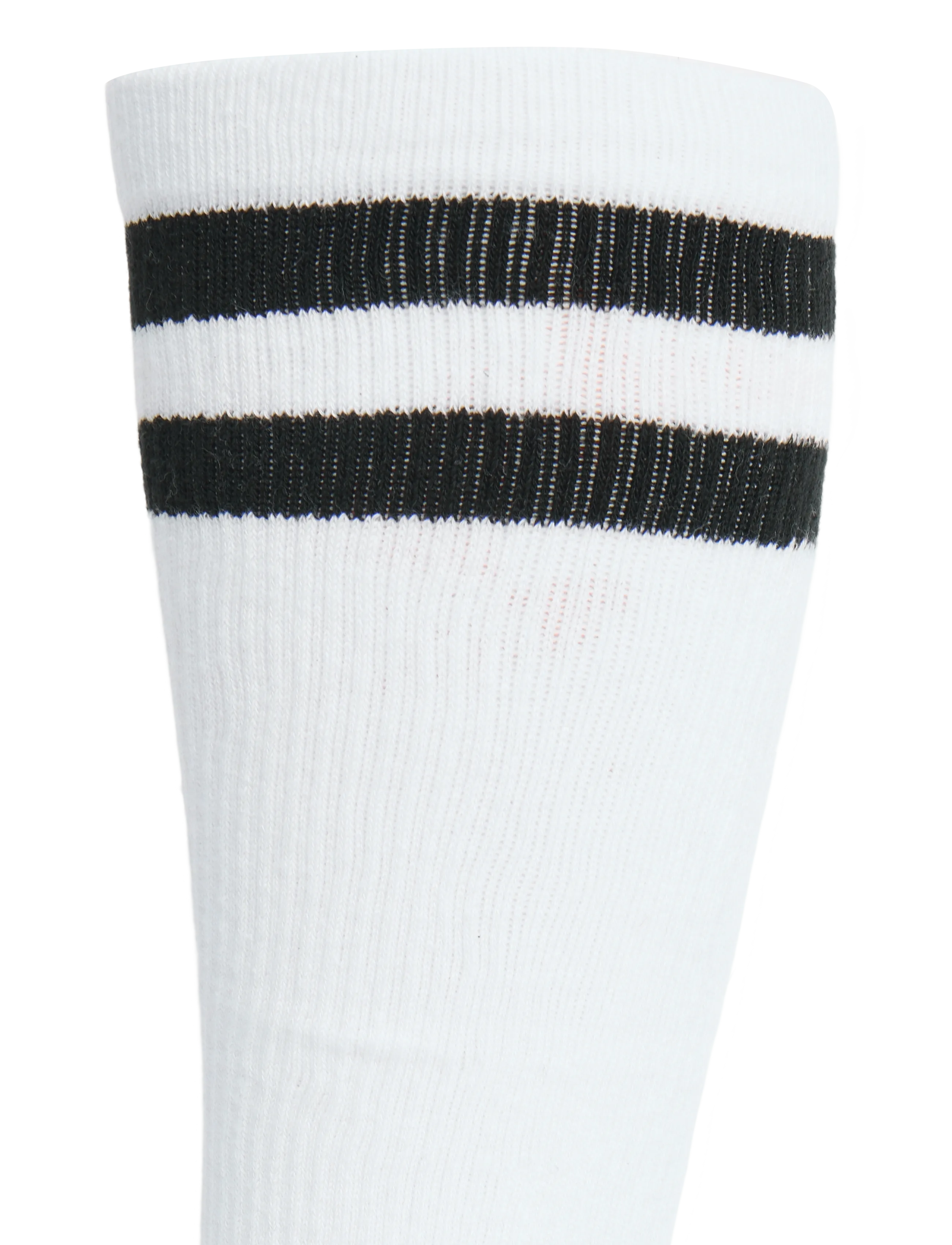 Organic Basics - Core Stripe Knee High Socks - lowest prices - white / black - 3