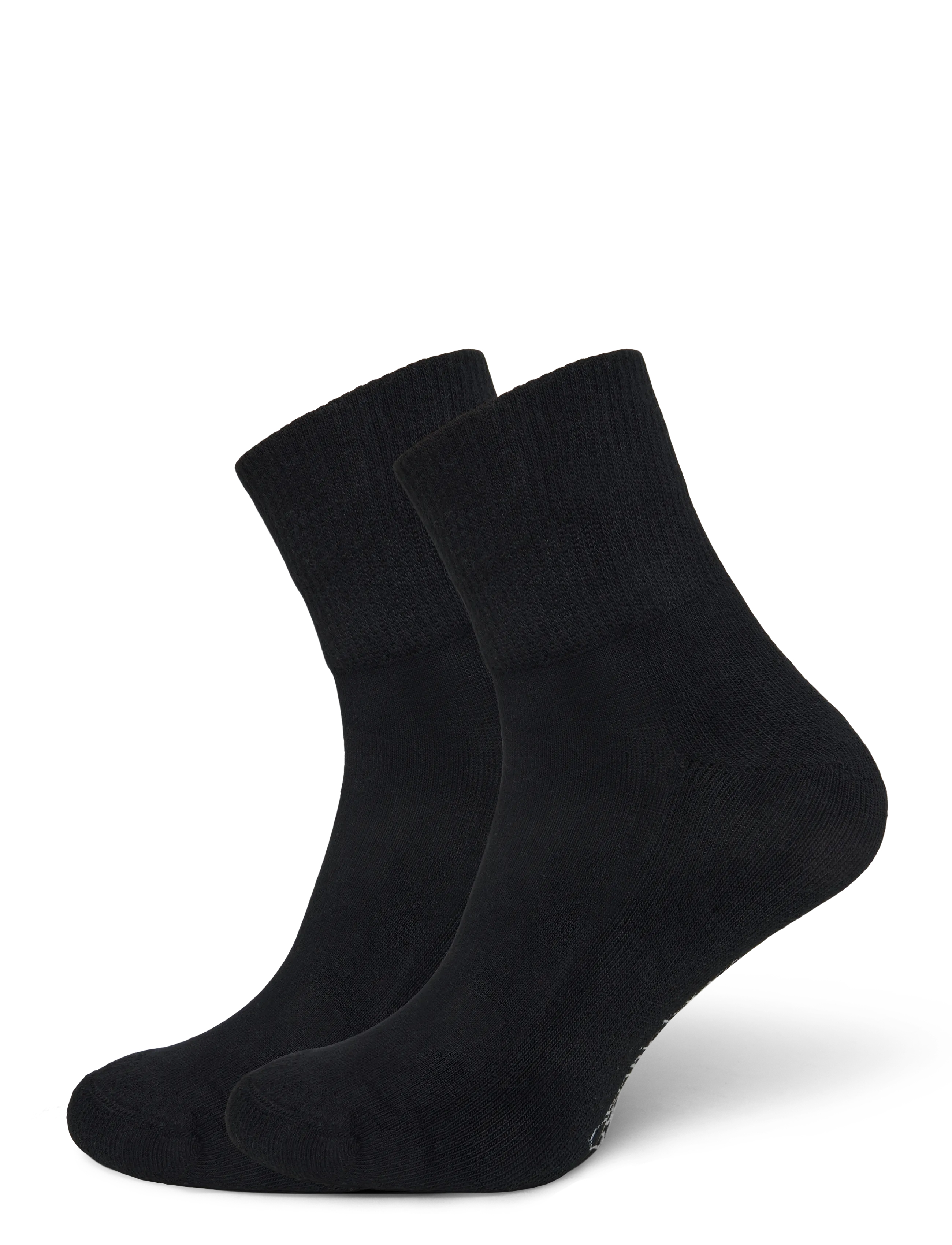 Organic Basics Core Ankle Socks 2-pack - Ankelstrømper - BLACK / black