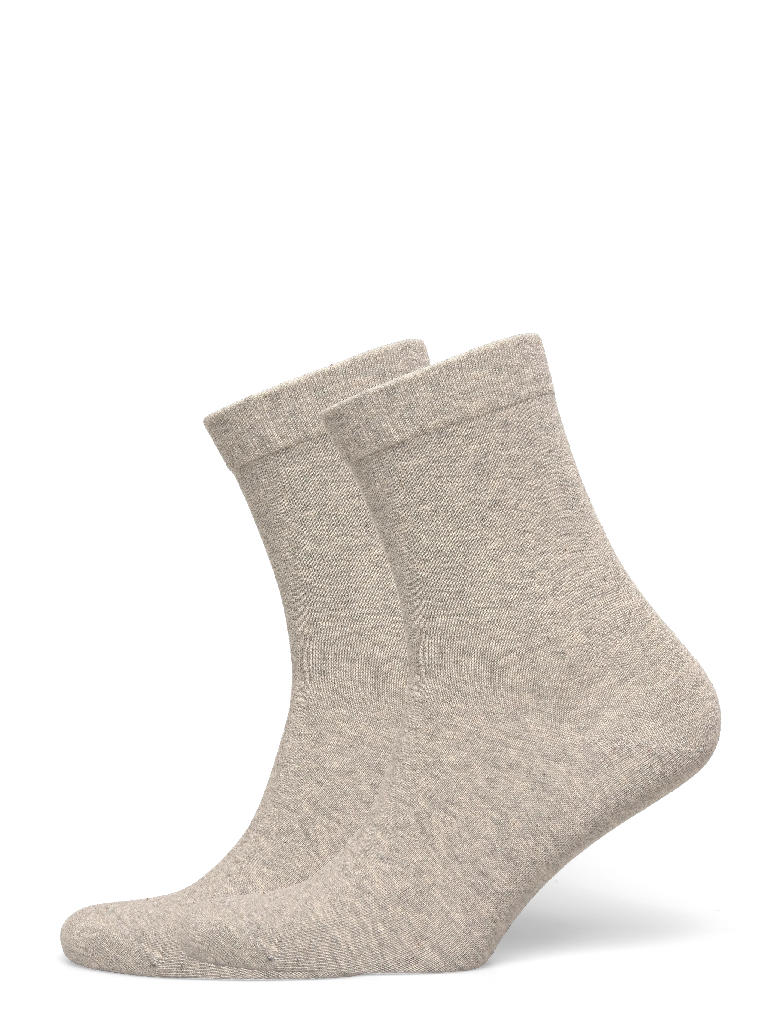 Organic Basics Core Crew Socks 2-pack - E-smaspäev - GREY / grey