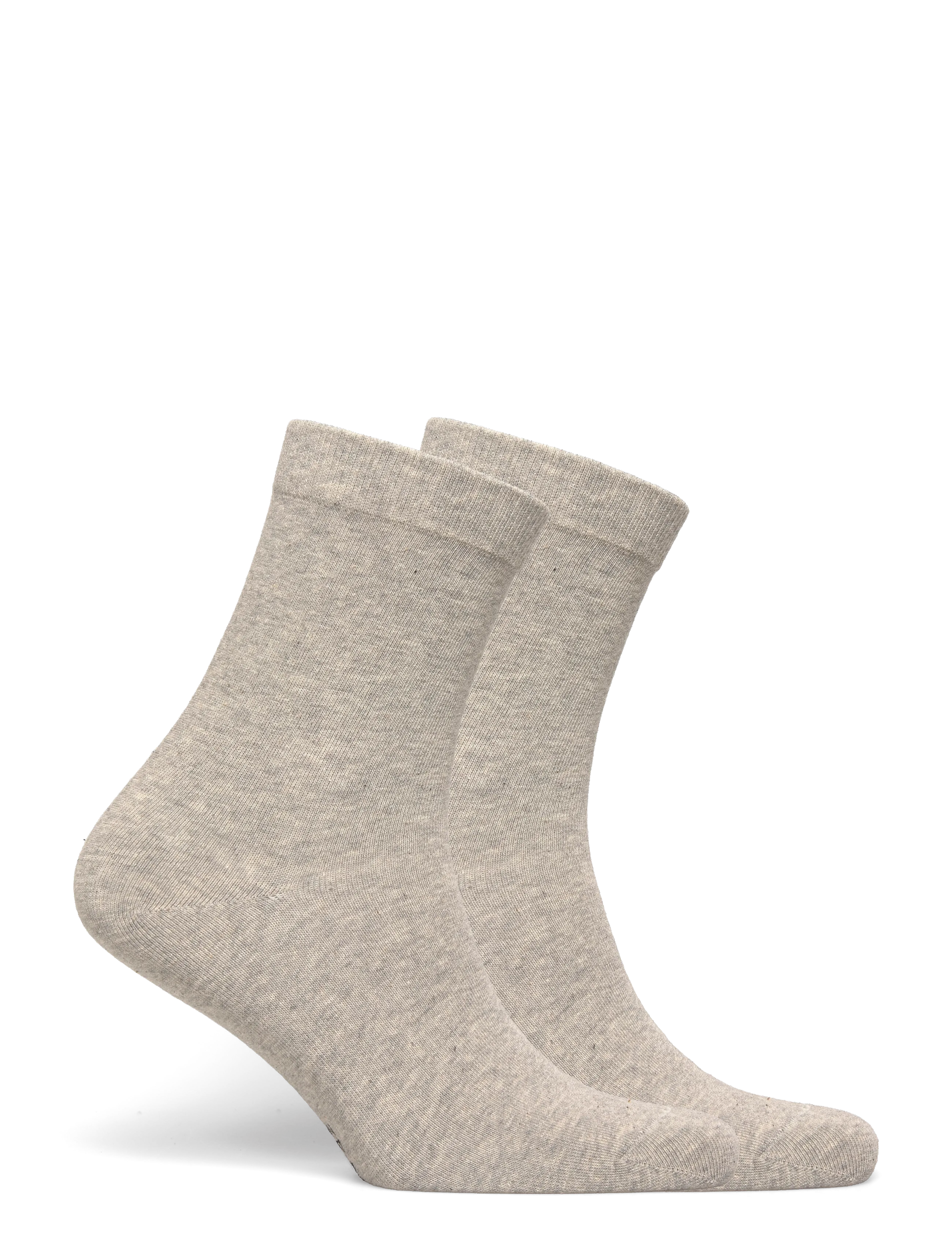 Organic Basics - Core Crew Socks 2-pack - alhaisimmat hinnat - grey - 2