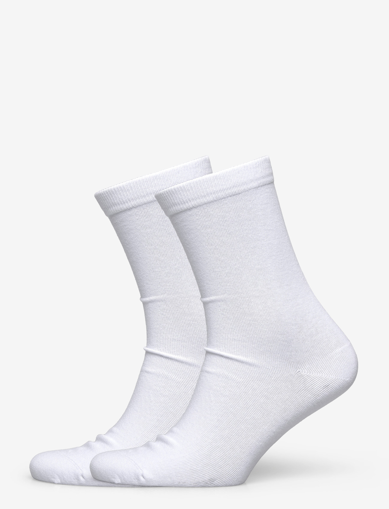 Organic Basics - Core Crew Socks 2-pack - lägsta priserna - white - 1