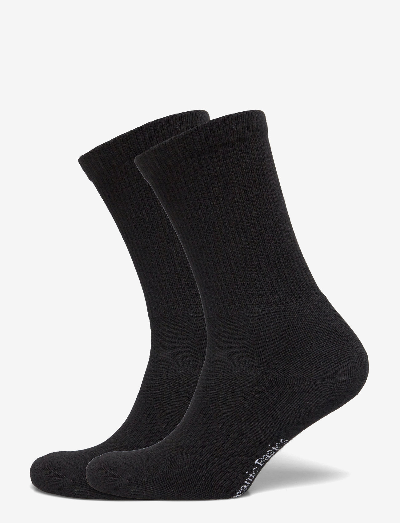 Organic Basics - Core Tennis Crew Socks 2-pack - laveste priser - black - 1