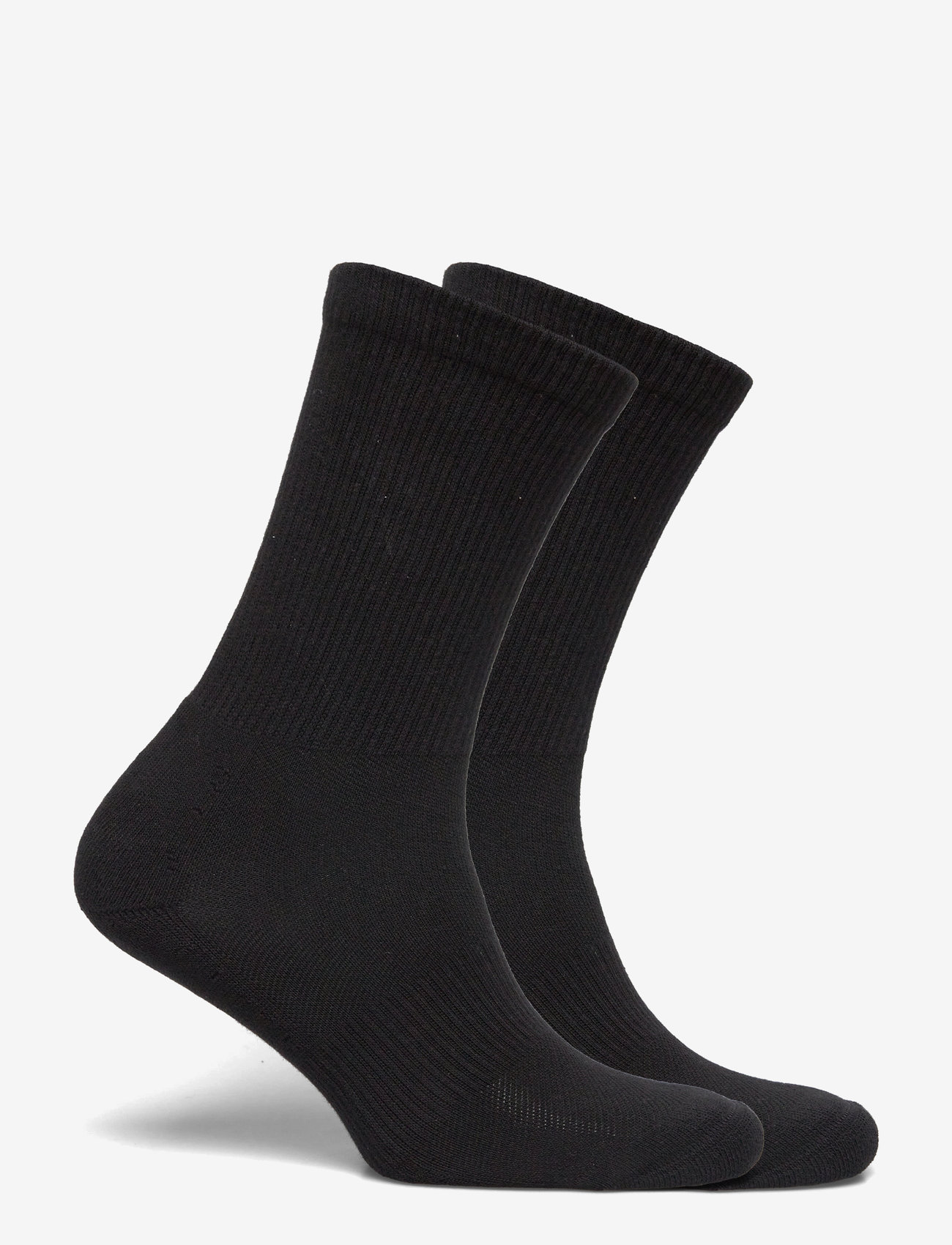 Organic Basics - Core Tennis Crew Socks 2-pack - laveste priser - black - 2