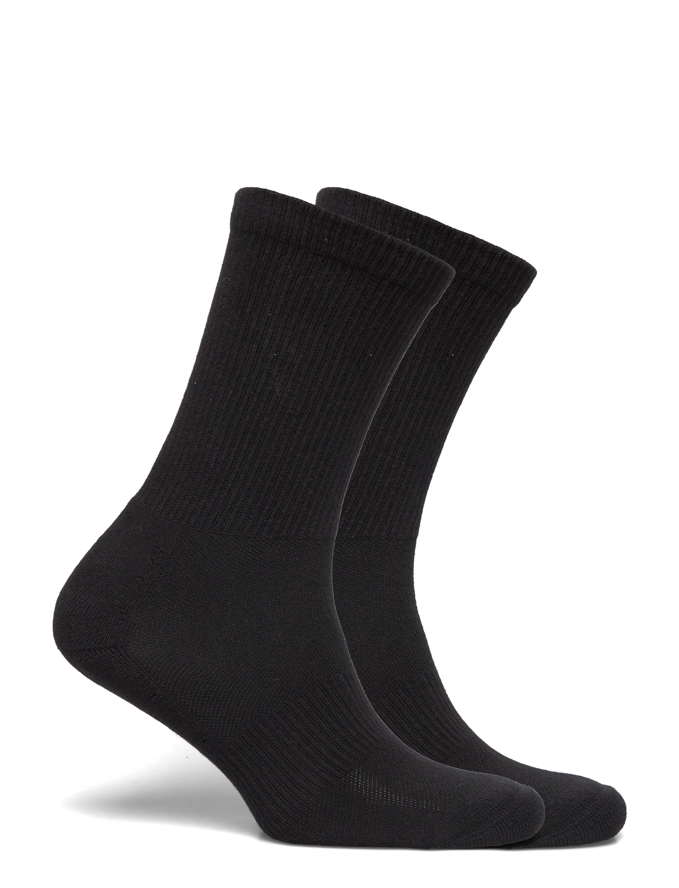 Organic Basics - Core Tennis Crew Socks 2-pack - laveste priser - black - 2