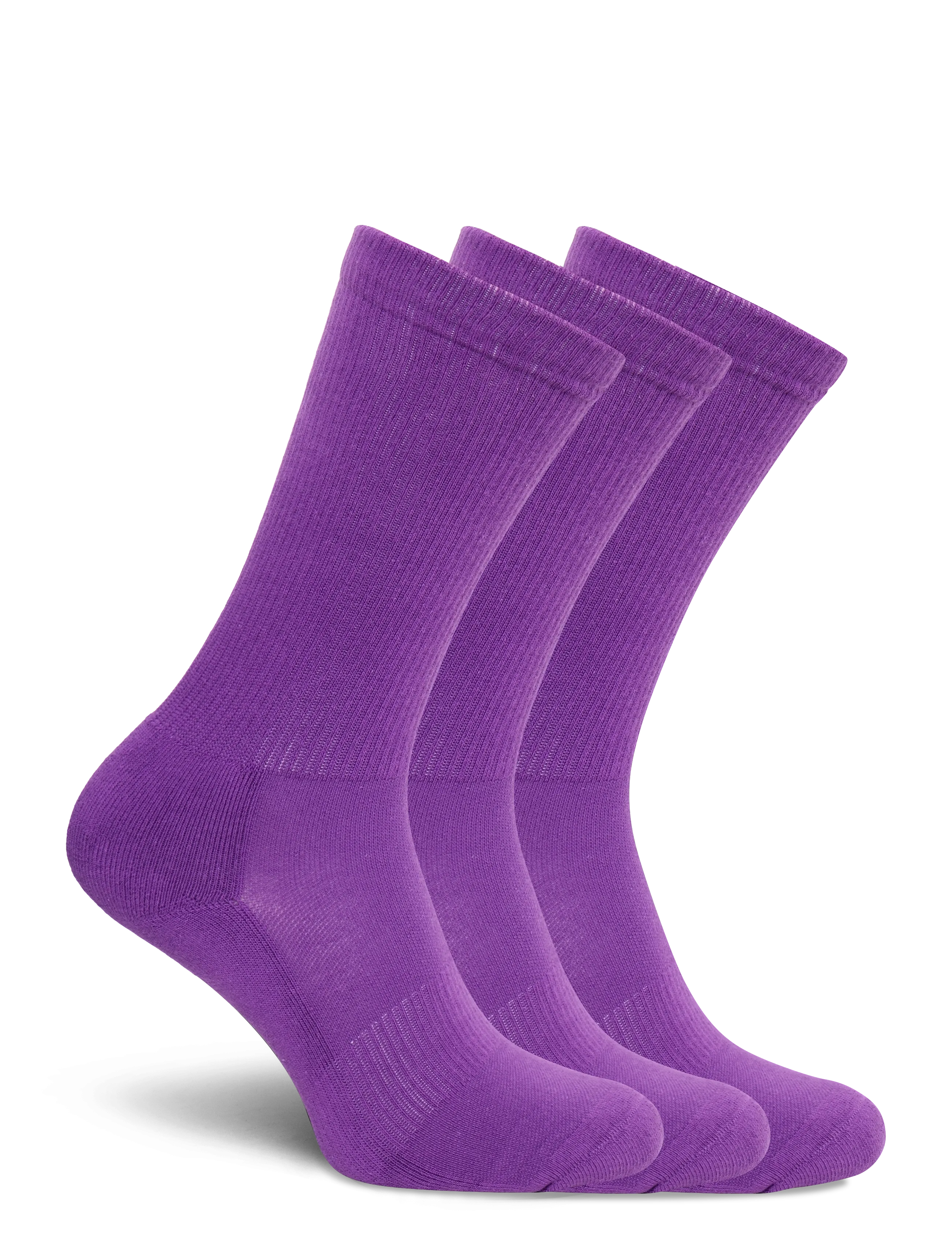 Organic Basics - Core Tennis Crew Socks 3-pack - madalaimad hinnad - aubergine - 1