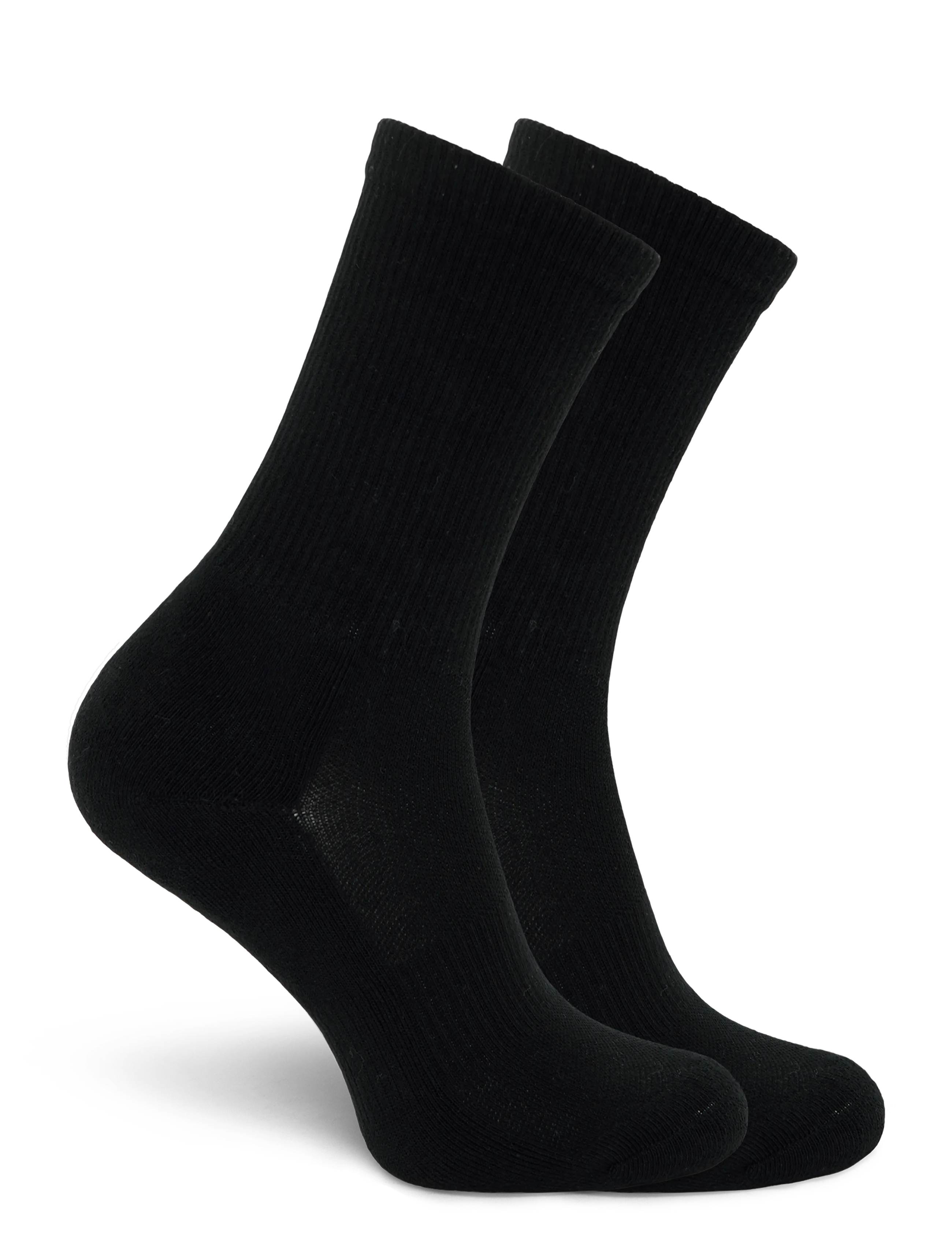 Organic Basics - Core Tennis Crew Socks 3-pack - laveste priser - black - 1
