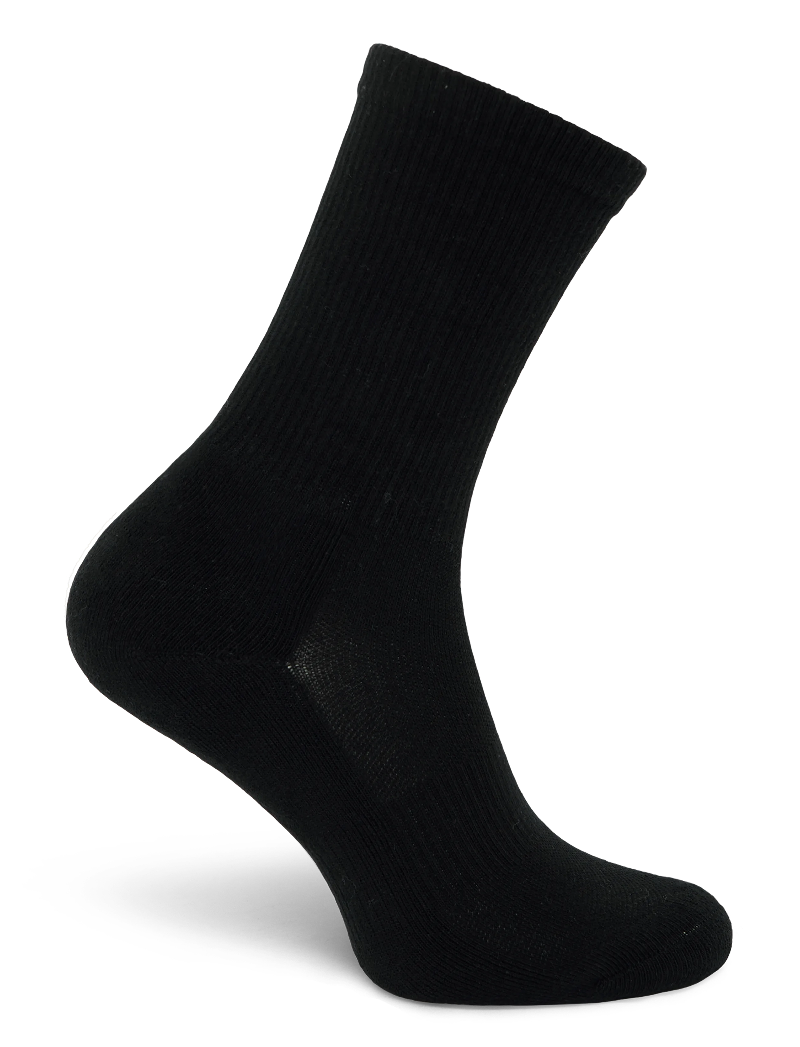 Organic Basics - Core Tennis Crew Socks 3-pack - laveste priser - black - 3