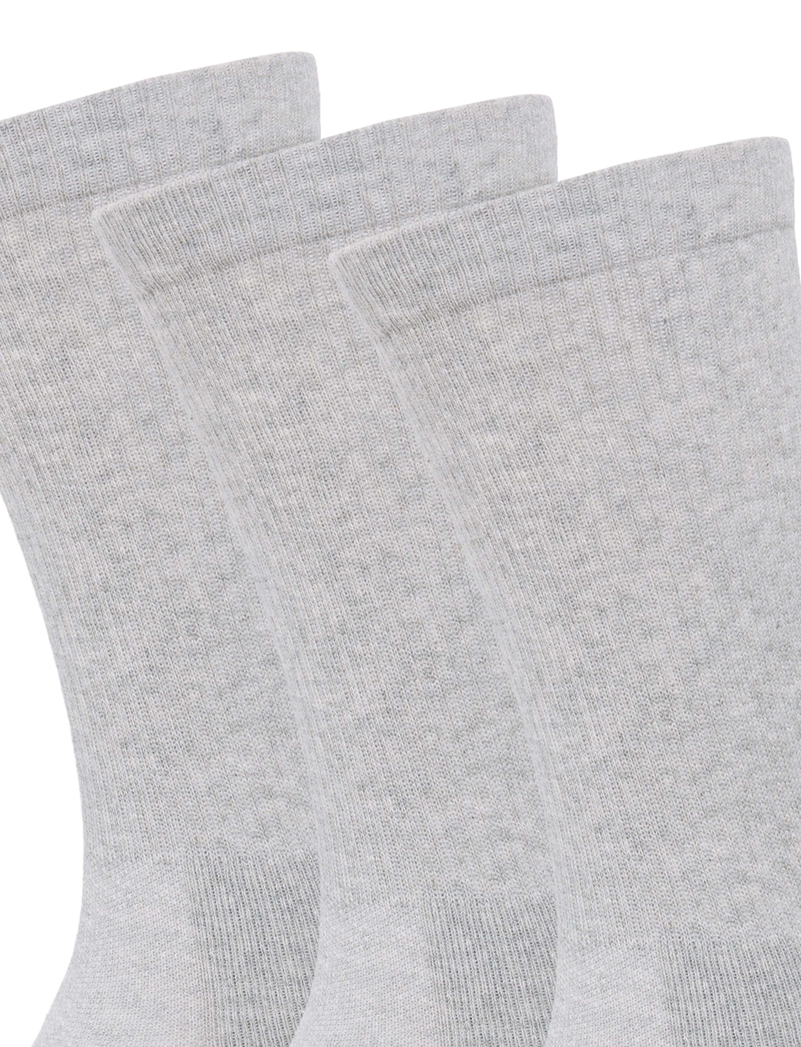 Organic Basics - Core Tennis Crew Socks 3-pack - laveste priser - grey - 3