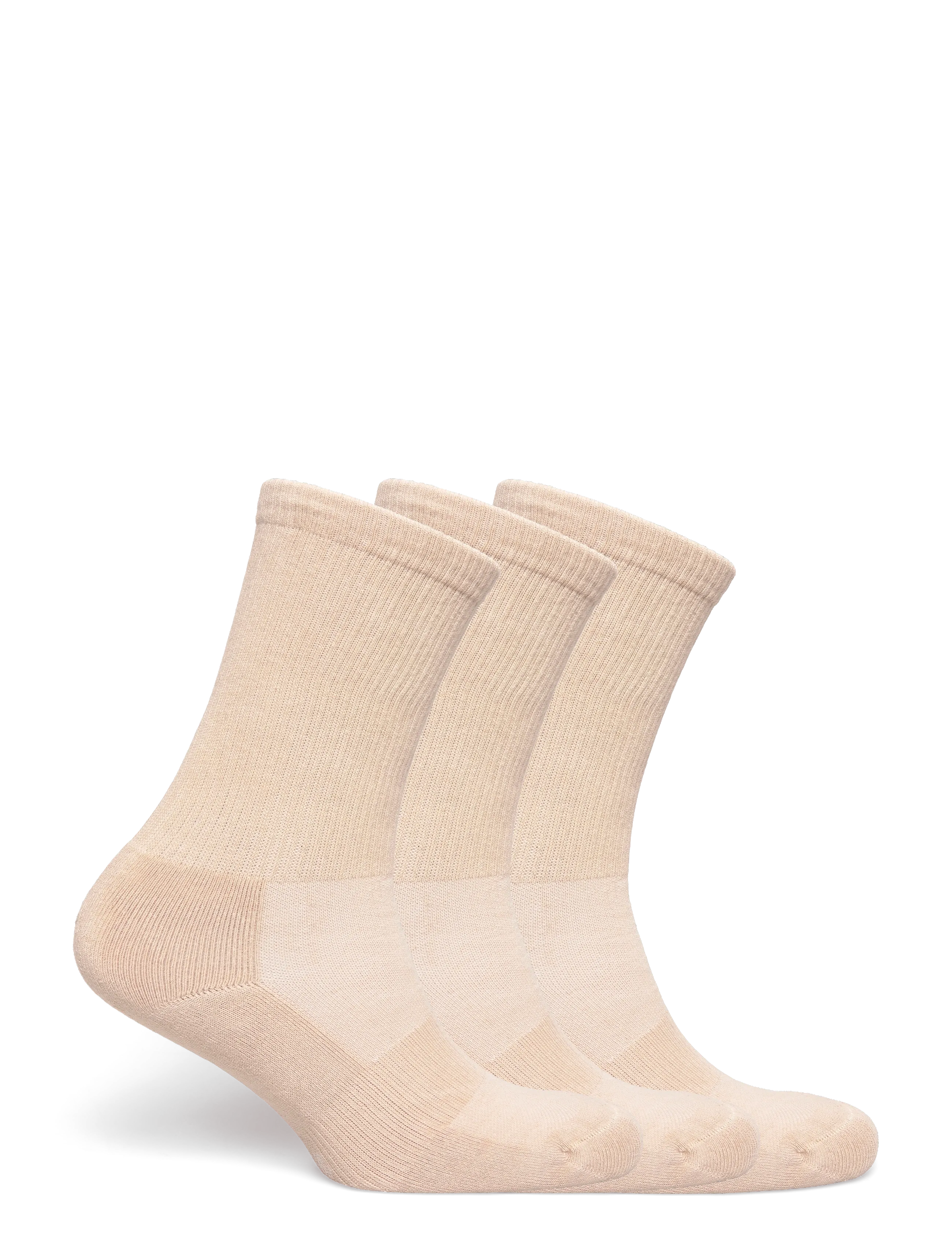 Organic Basics - Core Tennis Crew Socks 3-pack - laveste priser - sandstone - 1