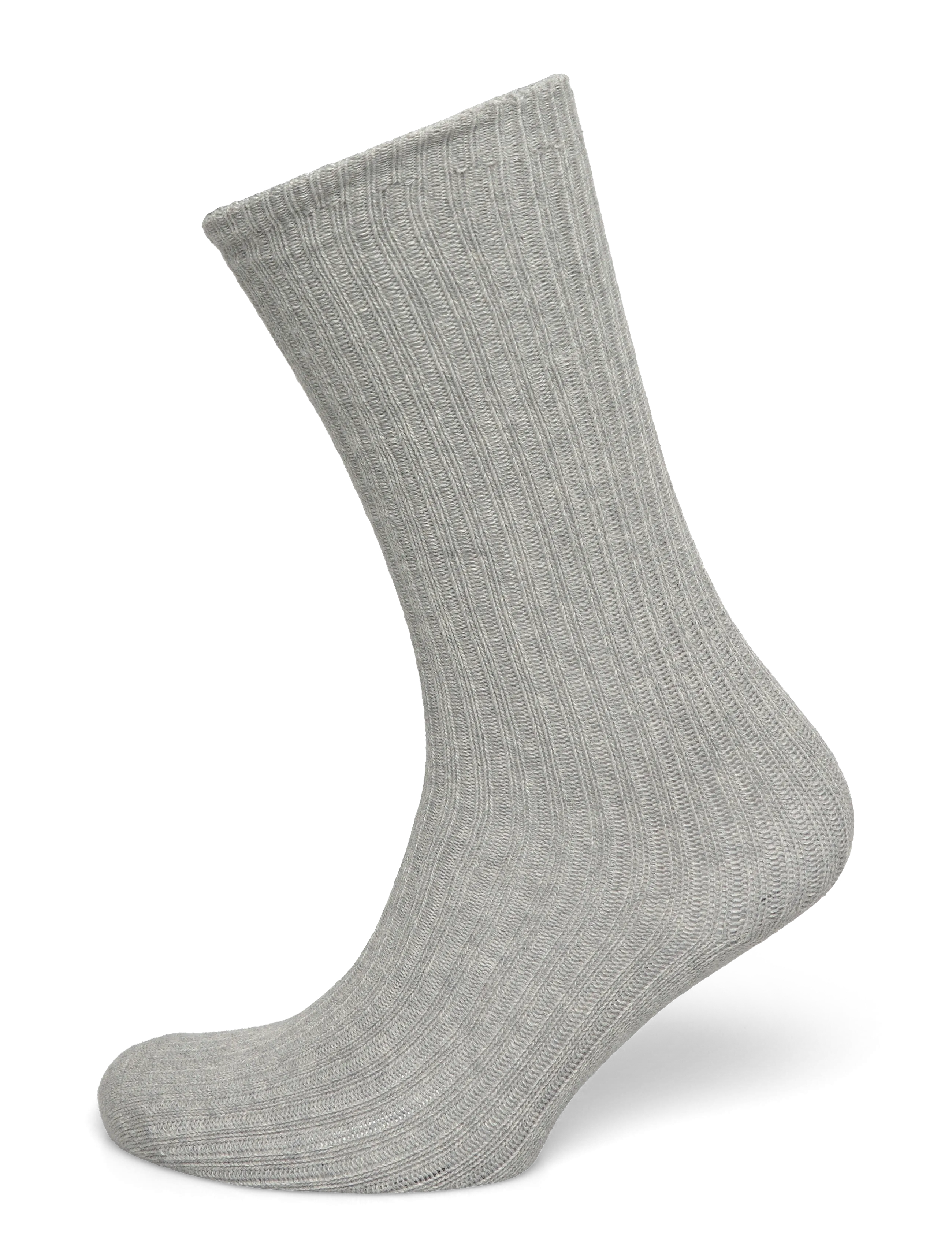 Organic Basics Soft Slouchy Socks - Strømper - GREY MELANGE / grey