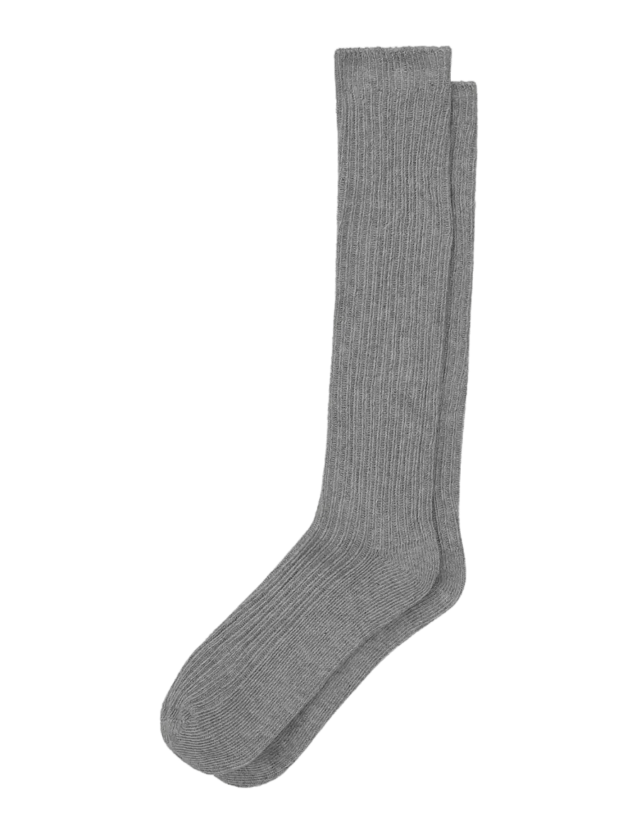 Organic Basics - Soft Slouchy Socks - vanliga strumpor - grey melange - 0