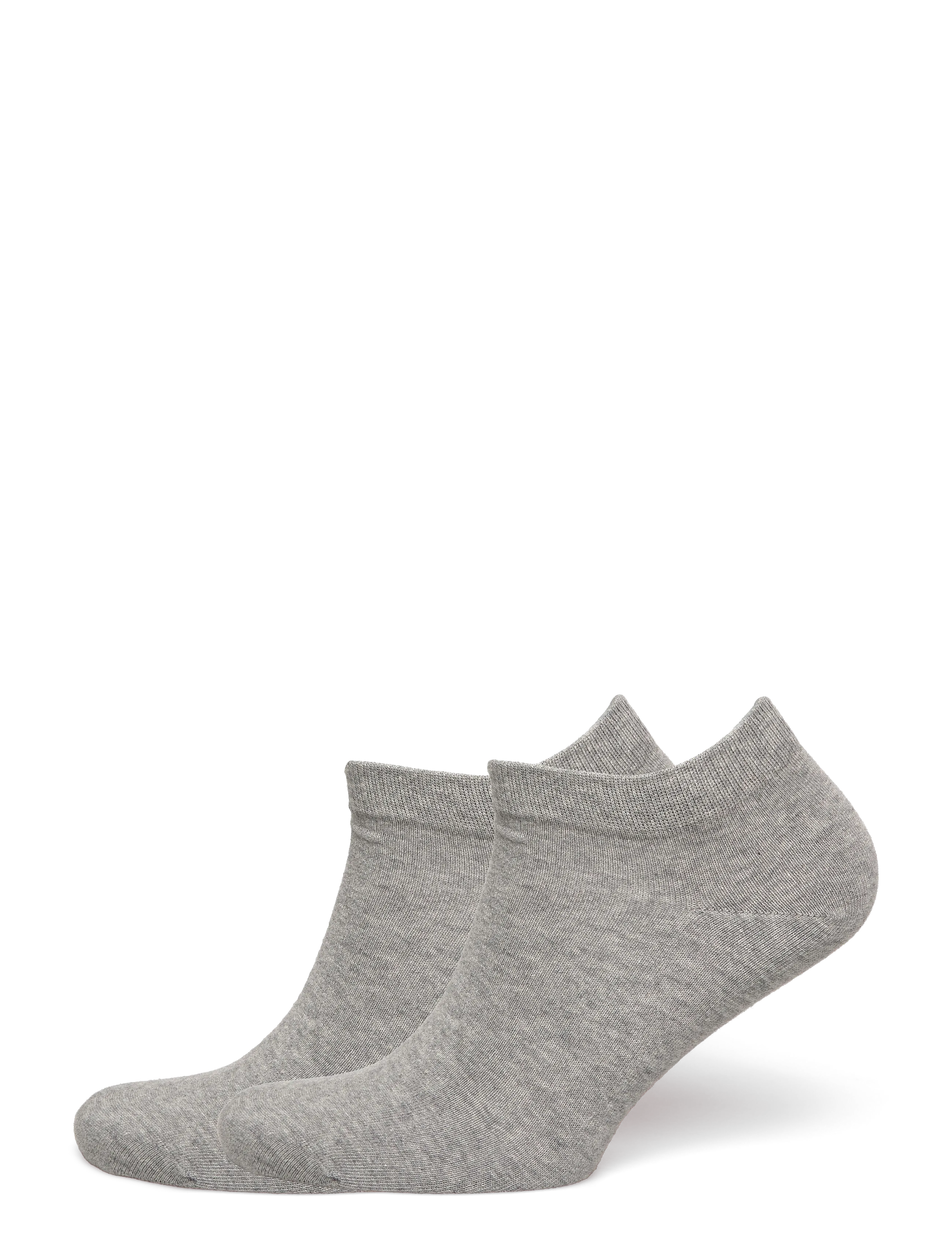 Organic Basics Core Ankle Socks 2-Pack - Strumpor - GREY MELANGE / grey