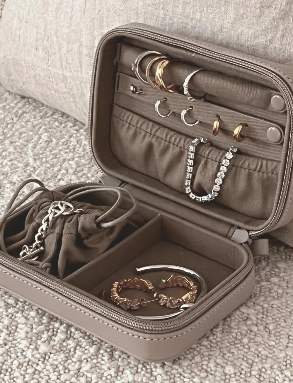 Organista - Jewelry Box - smykkeskrin - taupe - 0