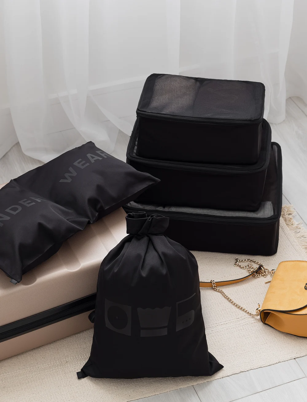 Organista - Organizer Set (5 pcs) - shoppa efter tillfälle - black - 0