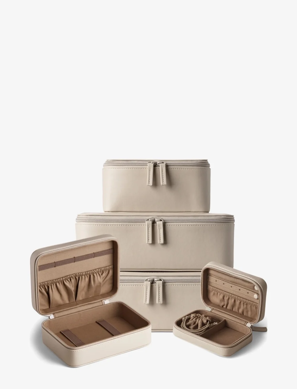Organista - Vegan Leather Combo Set - smyckeskrin - beige - 1