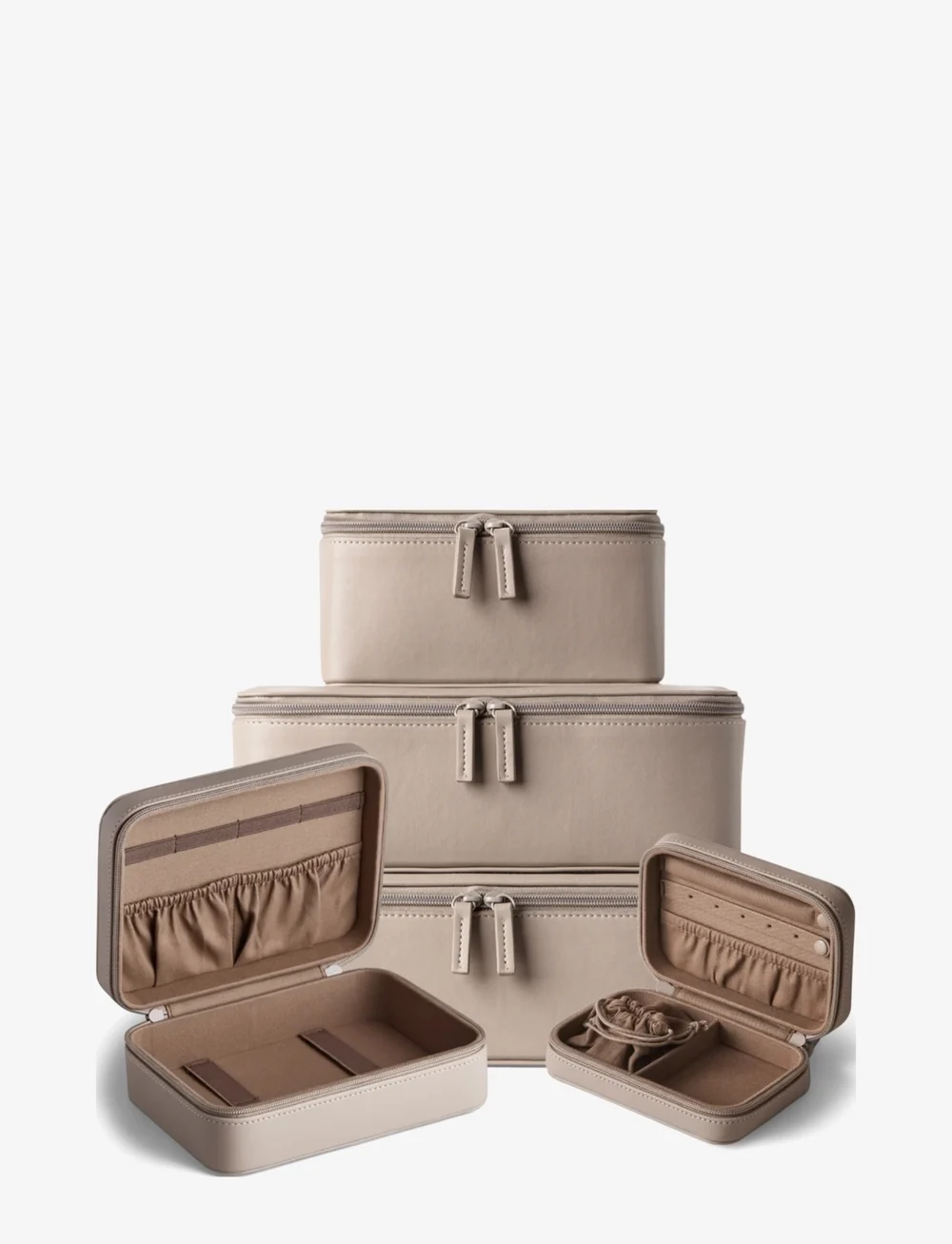 Organista - Vegan Leather Combo Set - smyckeskrin - taupe - 1